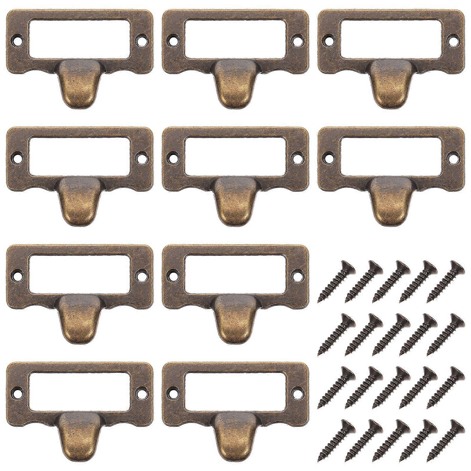 10 قطع دائم تسمية سحب مقبض العتيقة خزانة مقبض مقابض درج دائم