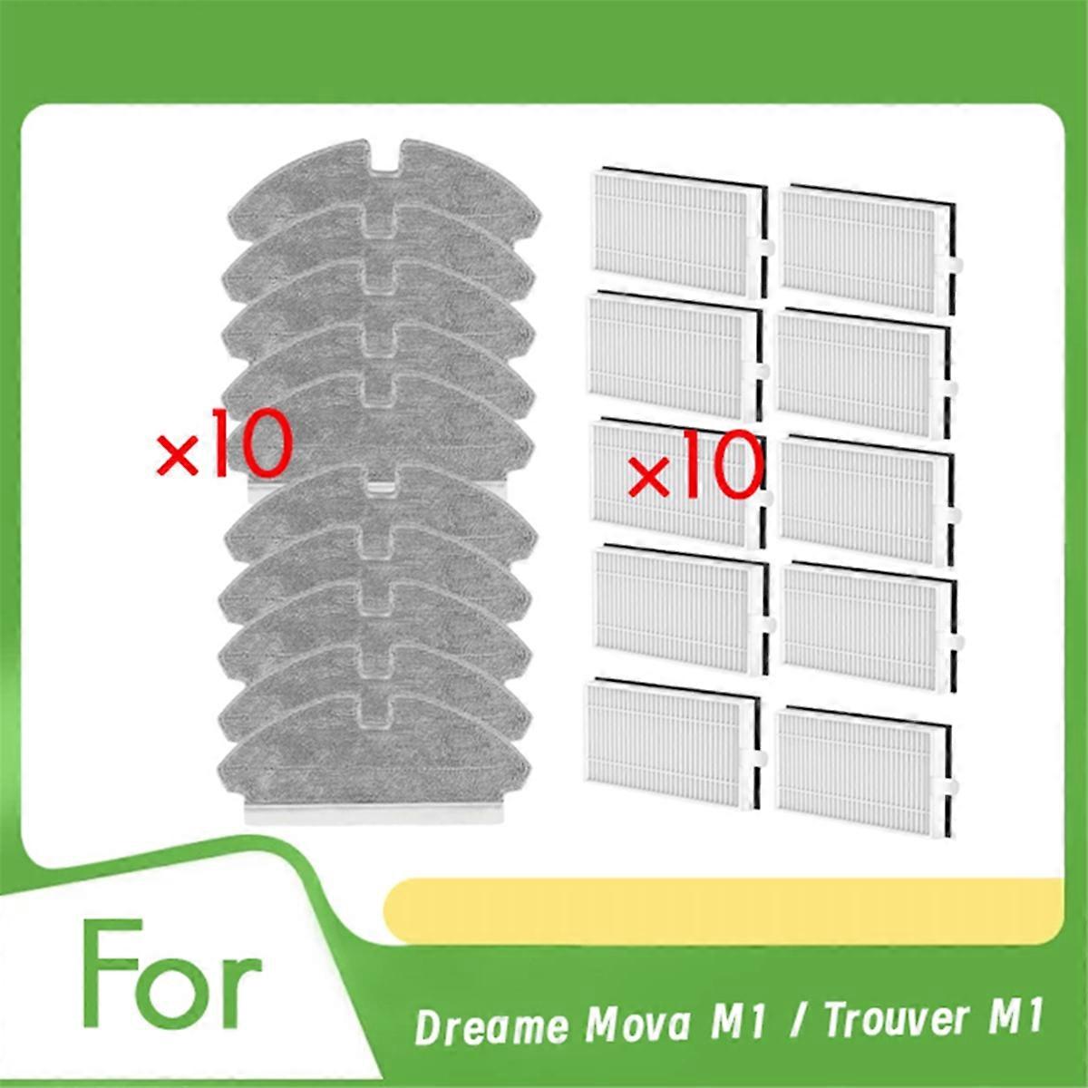 20 Pc Filter for Sweeping Robot Cleaner Parts Replacement