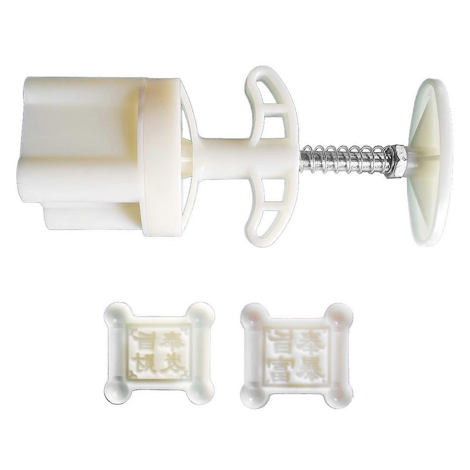 Mooncakes Molds Hand Pressure Molds Blessing Word Shaped Bean Cake Molds Baking Accessaries Suitable for Any Occasion Multicolor