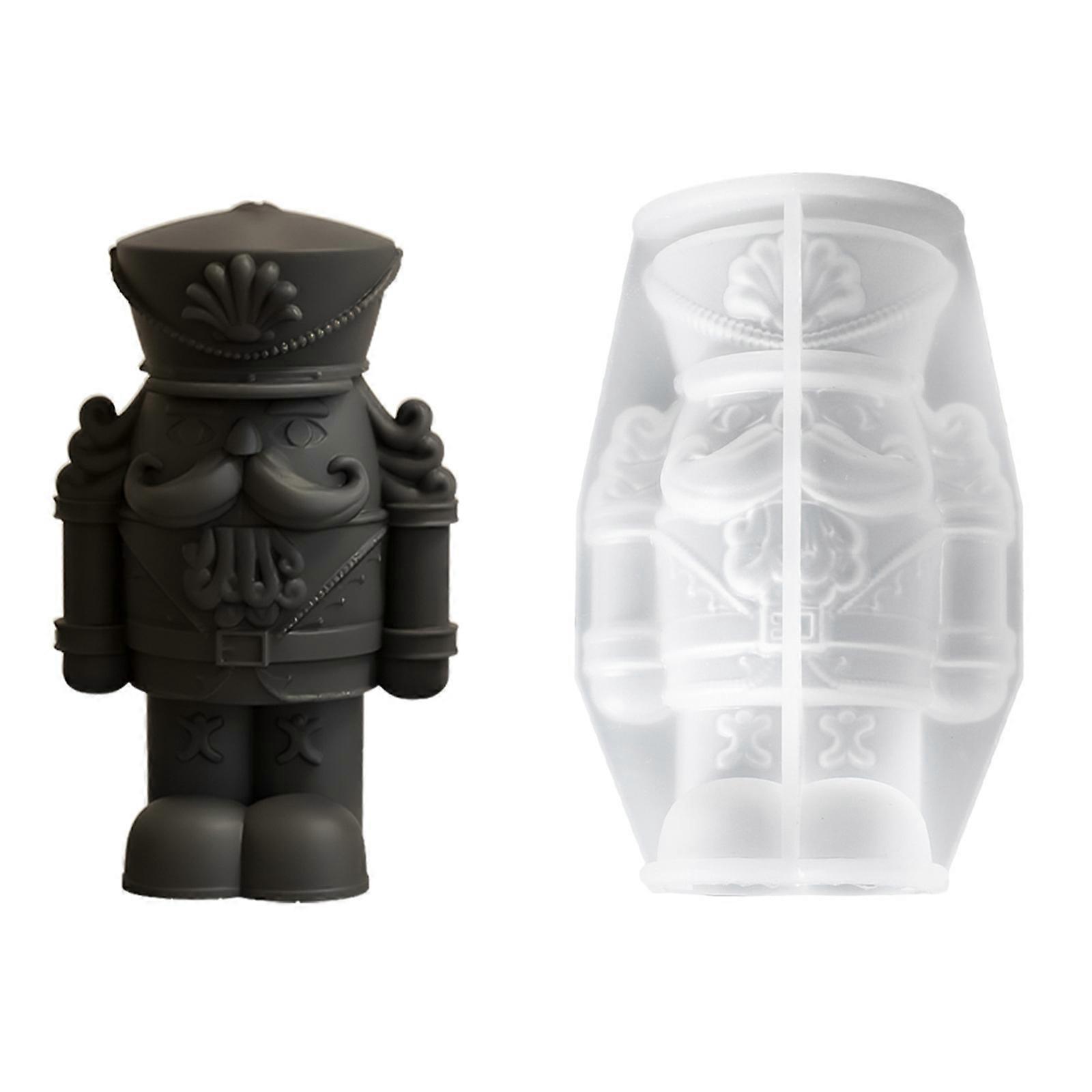 Silicone Crafting Molds Realistic King Soldier Figurines Moulds Silicone Texture Suitable for Resin and Plaster Projects Multicolor