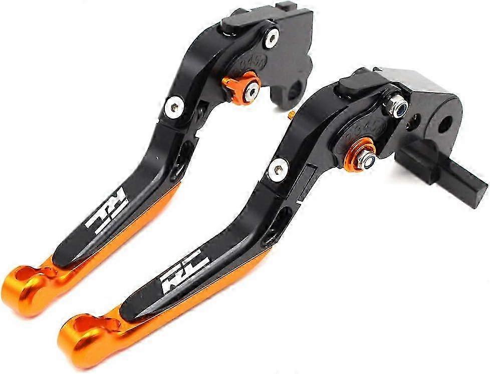 Cnc Extendable Folding Motorcycle Adjustment Brake Clutch Levers For Ktm Rc200 2014 2015 2016