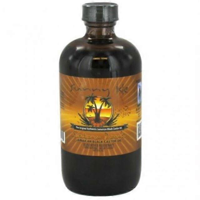 Солнечный остров, ямайский дополнительные темные черные касторовое масло регулярно 4 унции (118 мл)