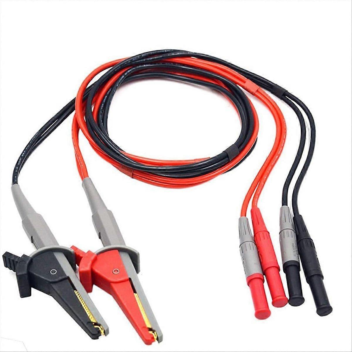 Test Lead Silicone Test Cable with Crocodile Clips 4mm Banana Plug for Battery Internal Resistance T