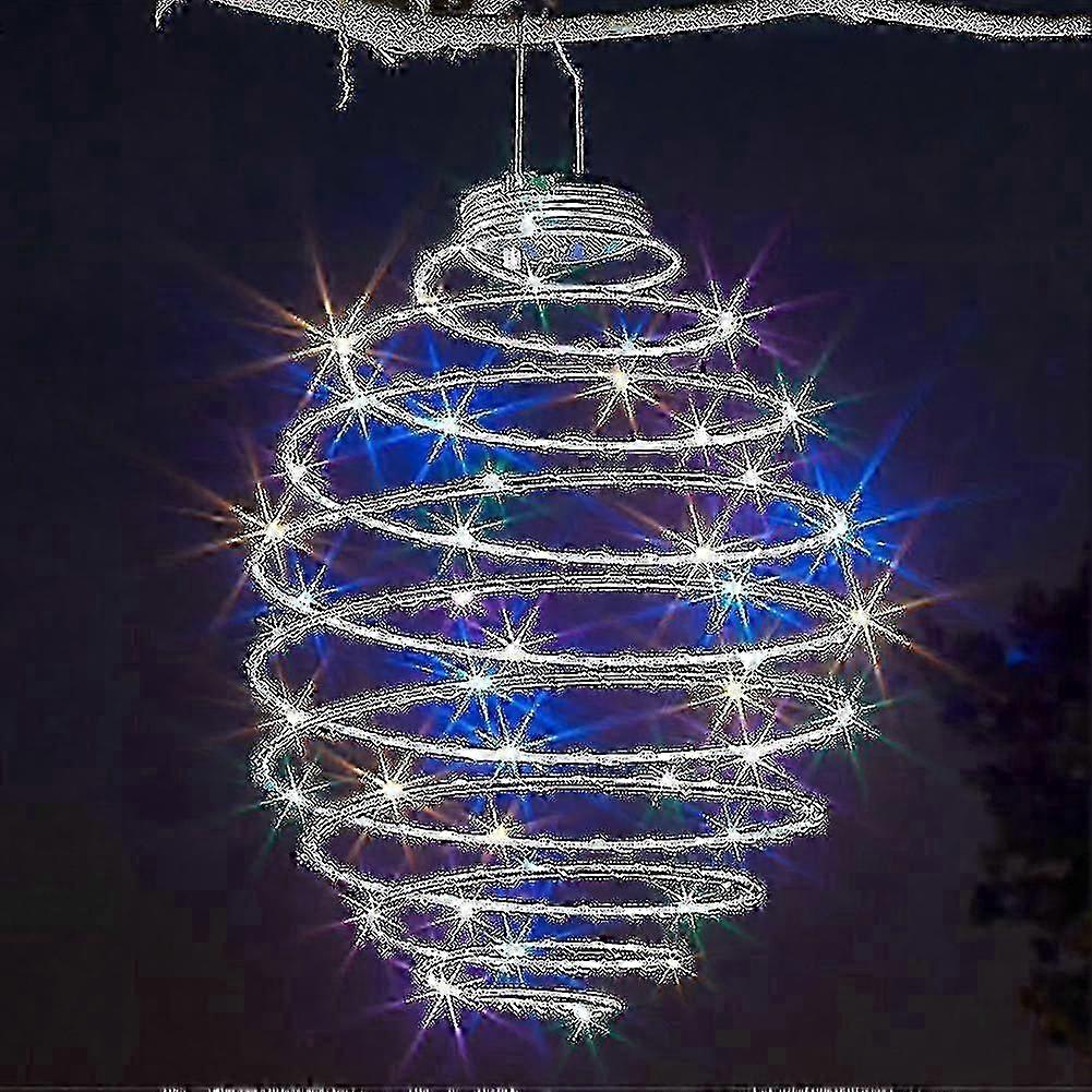 mega spiralight solar LED light for garden