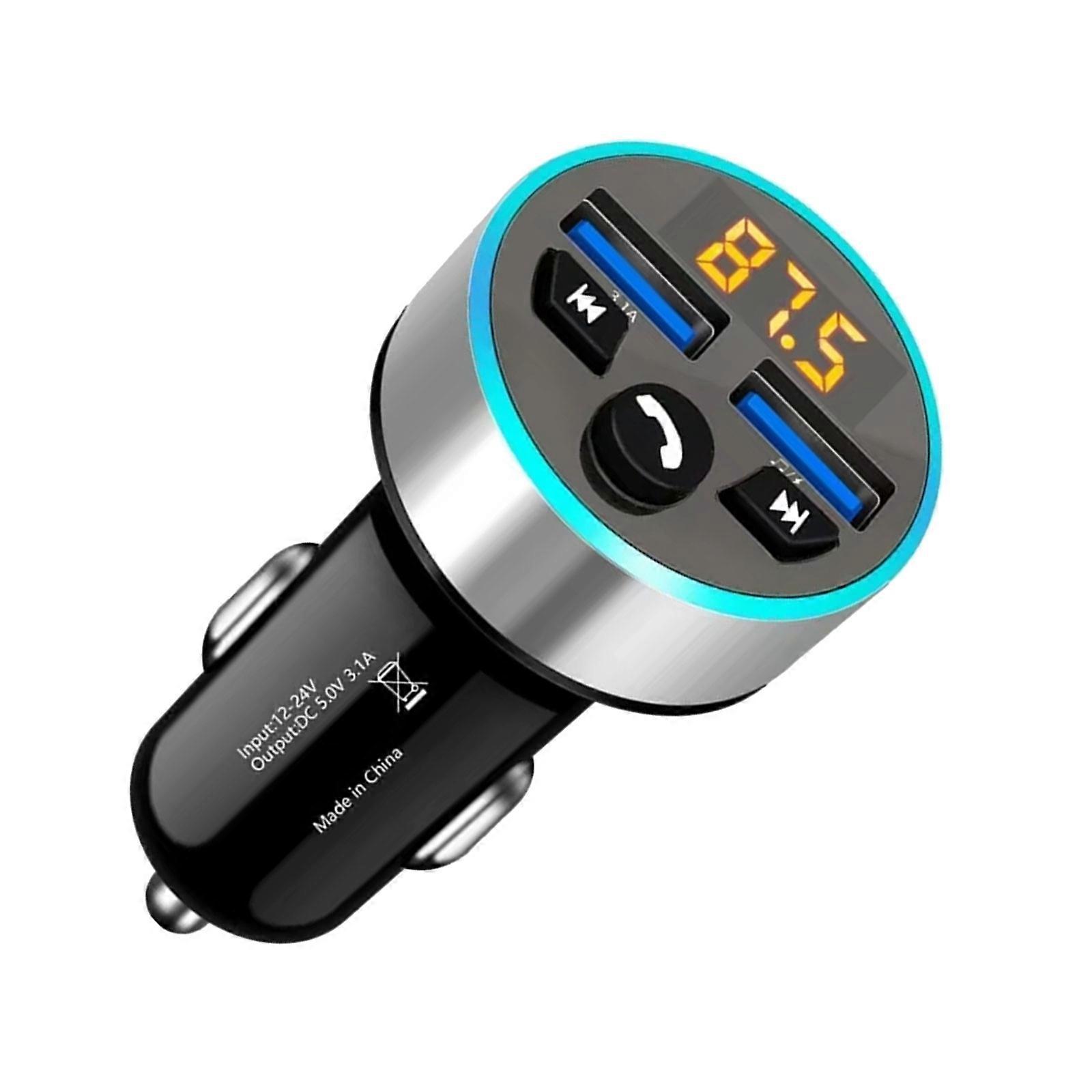 Double 3.1A USB Car Device Communication MP3 Disseminator Simultaneous Charging And Broadcast Everyone Automobiles Multicolor