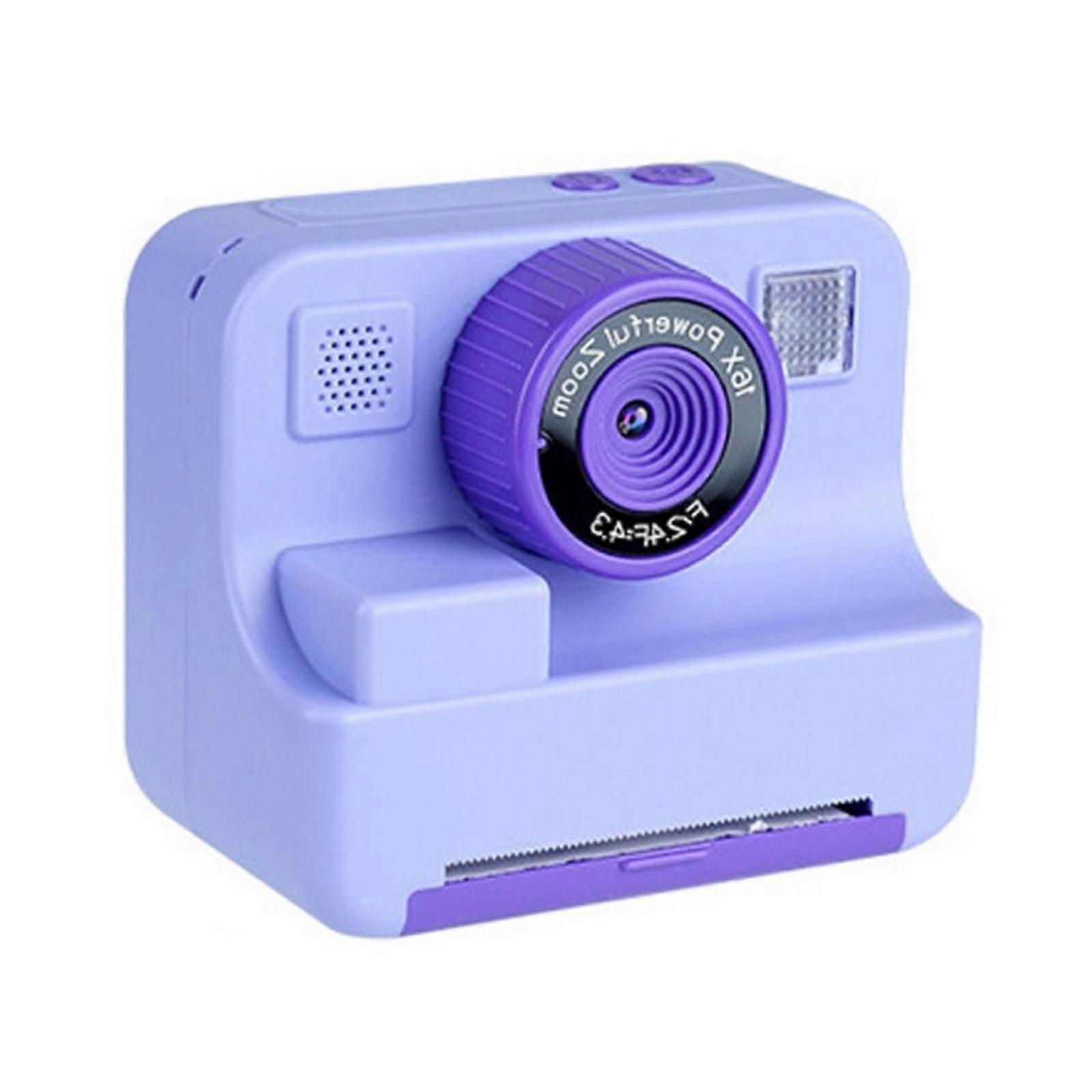 ミニチュア1080Pキッズカメラ、フロントレンズとリアレンズ、屋外アクティビティ用の急速充電1632x1080pxレコーディングパープル
