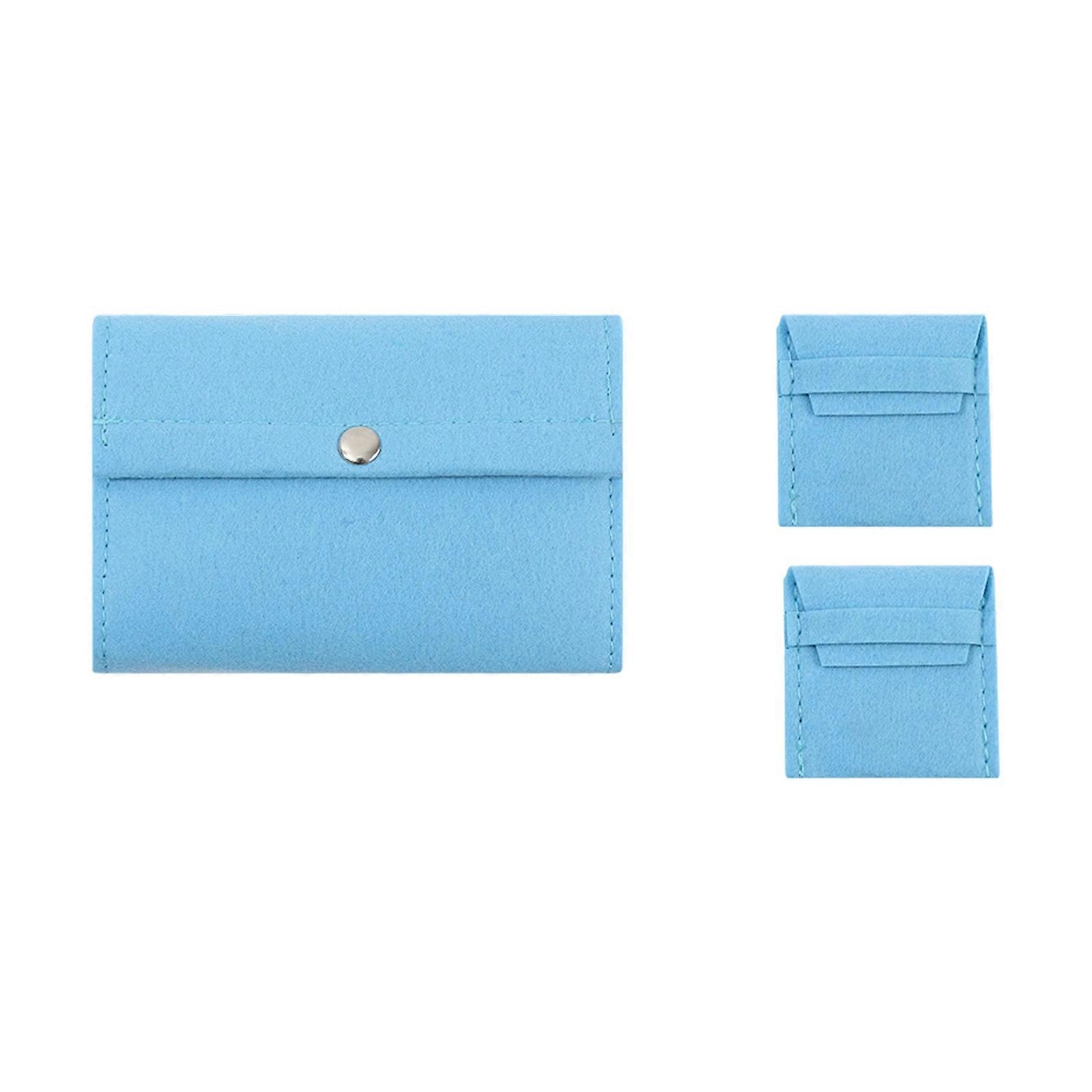 Felt Craft Organizers Case Perfectly Store Circular Needle Scissors And Small Items  Sky Blue