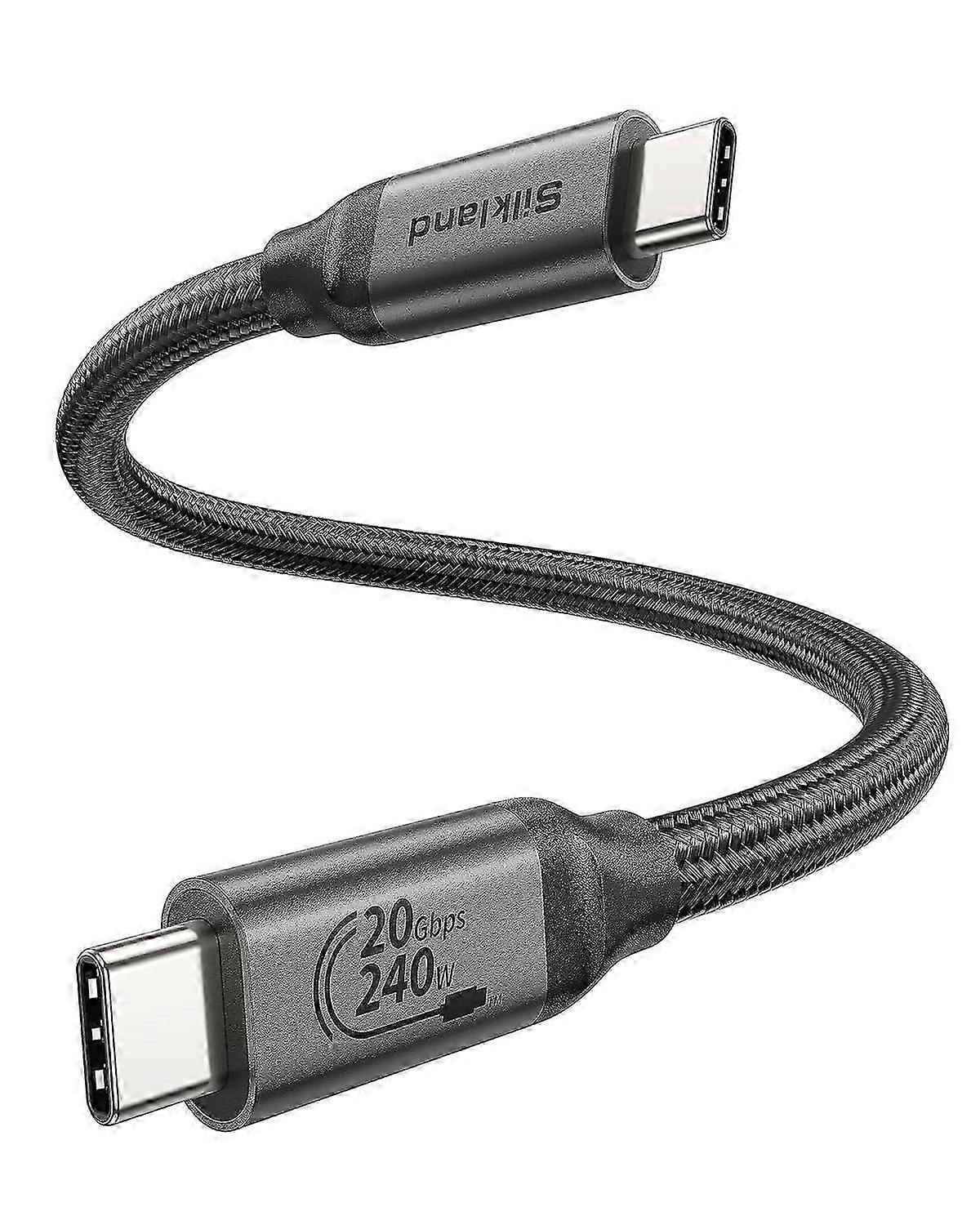USB C Data Cable 20Gbps, Short 1FT USB3.2 Gen 2x2 High Speed Data Transfer hk