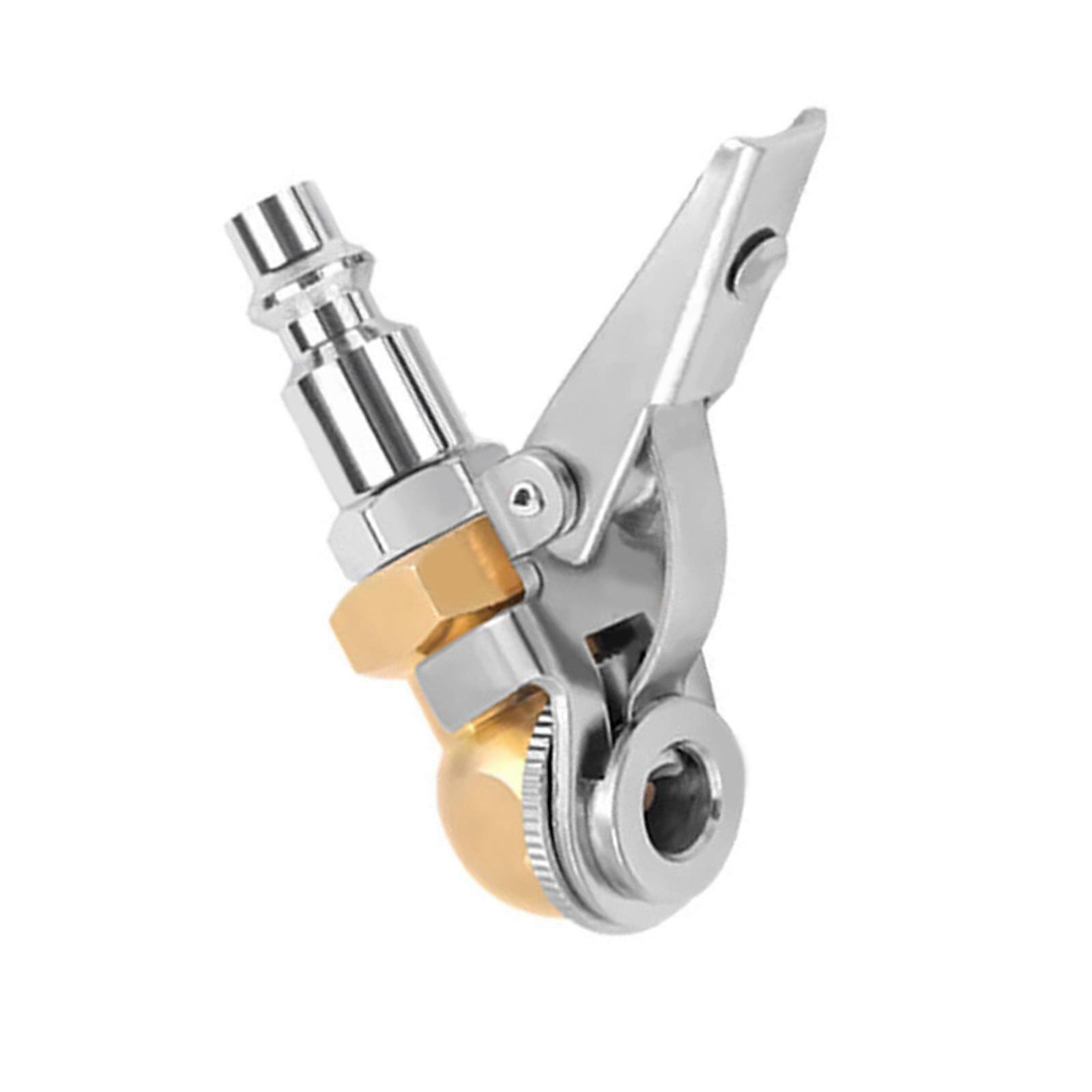 Tire Inflator Tire Chuck Hose End Tire Air Chuck Inflator Hose Barb Inflator Gauge Fitting Clip On Ball Foot Air Chuck Multicolor