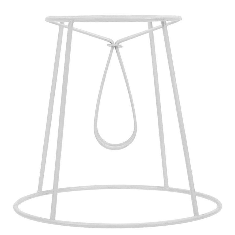 Diy Lamp Shade Frame Wire Lamp Cover E14 Metal Ring Support For Table Lamp And Floor Light White Lamp Shade Holder For Home Decor