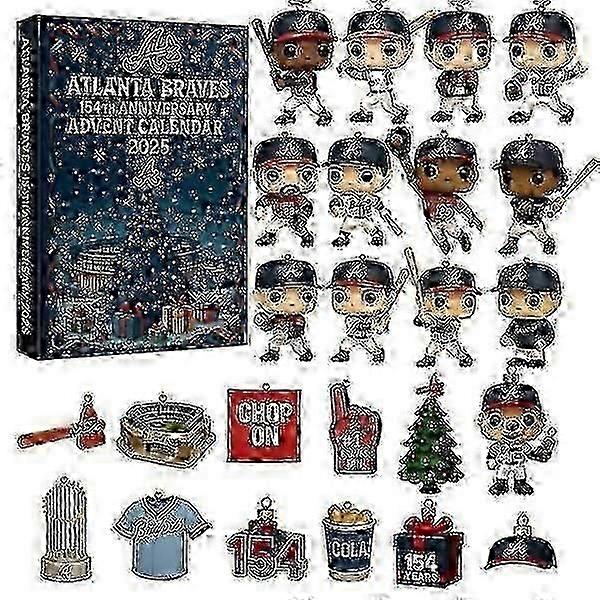 Major League Baseball Team Commemorative Christmas Blind Box Countdown to the Advent Christmas Tree Decoration