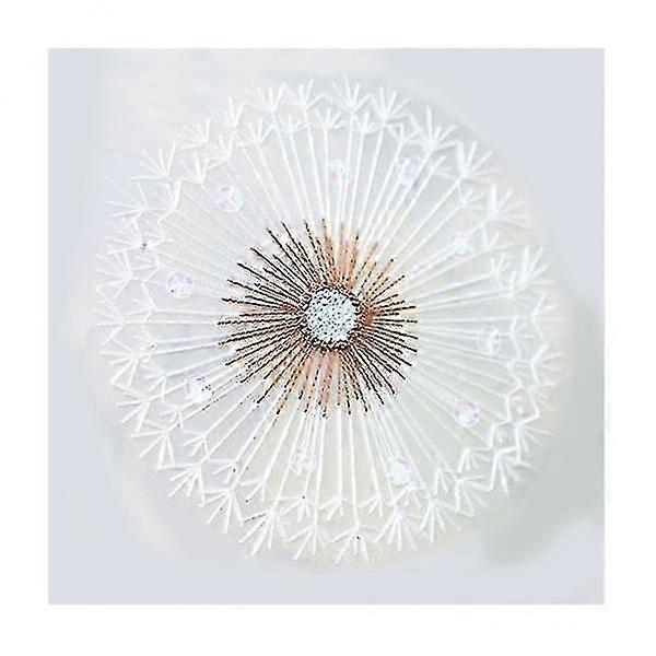 2025 4xHandmade Embroidery Starter Kit with Pre-printed Pattern Dandelion