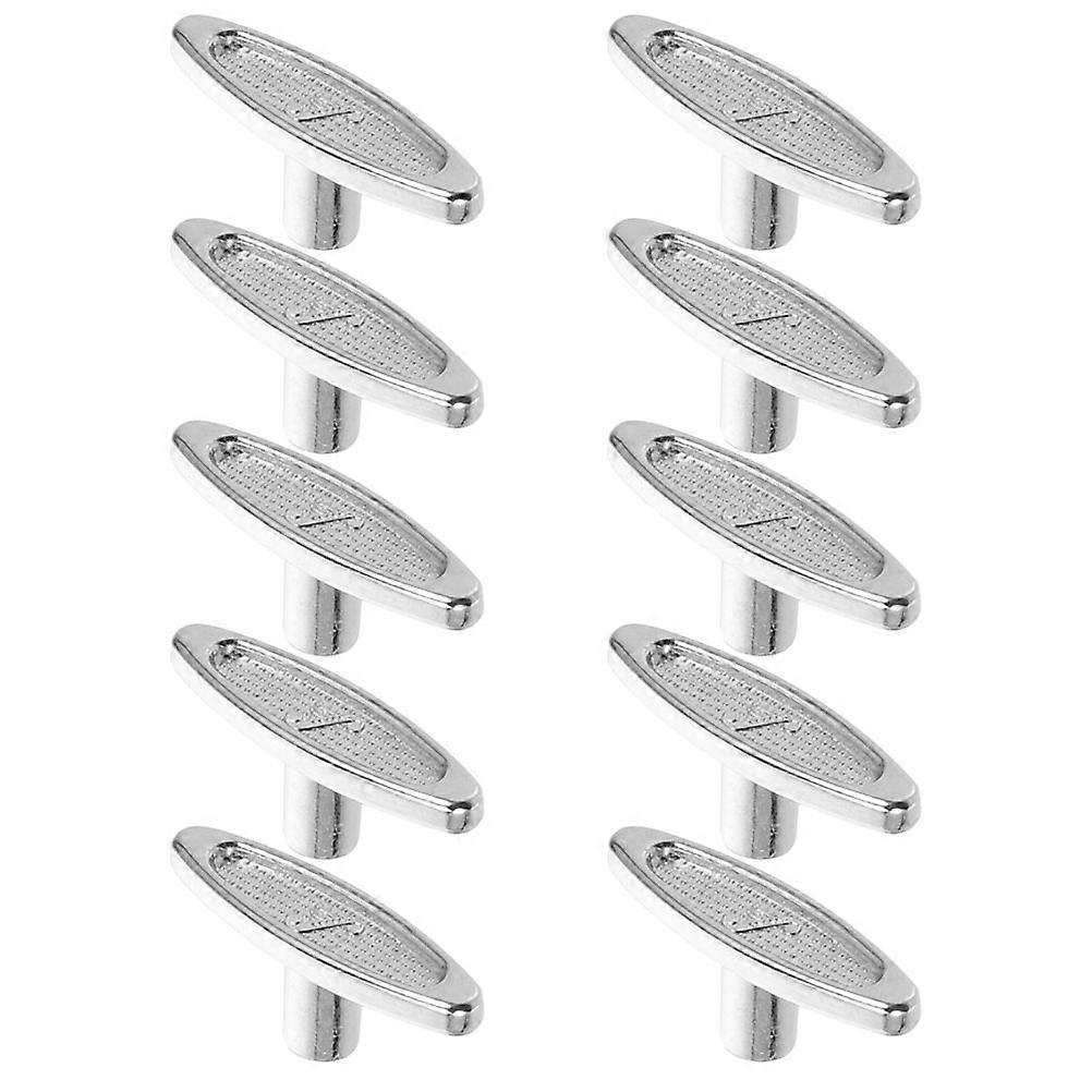 Music Box Replacement Winding Keys 10Pcs Metal Winder Bars Silver