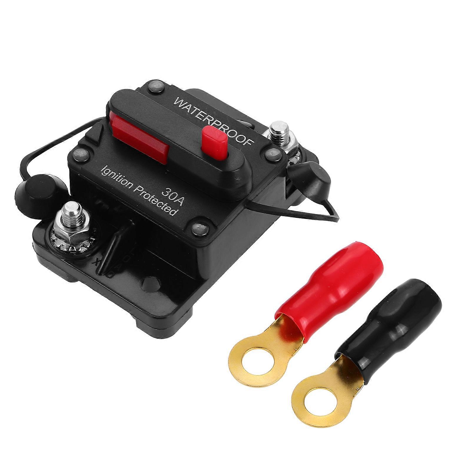 Car Audio Circuit Breaker For Rv Electrical System 2.9×1.9×1.5in Resettable Fuse 1Set