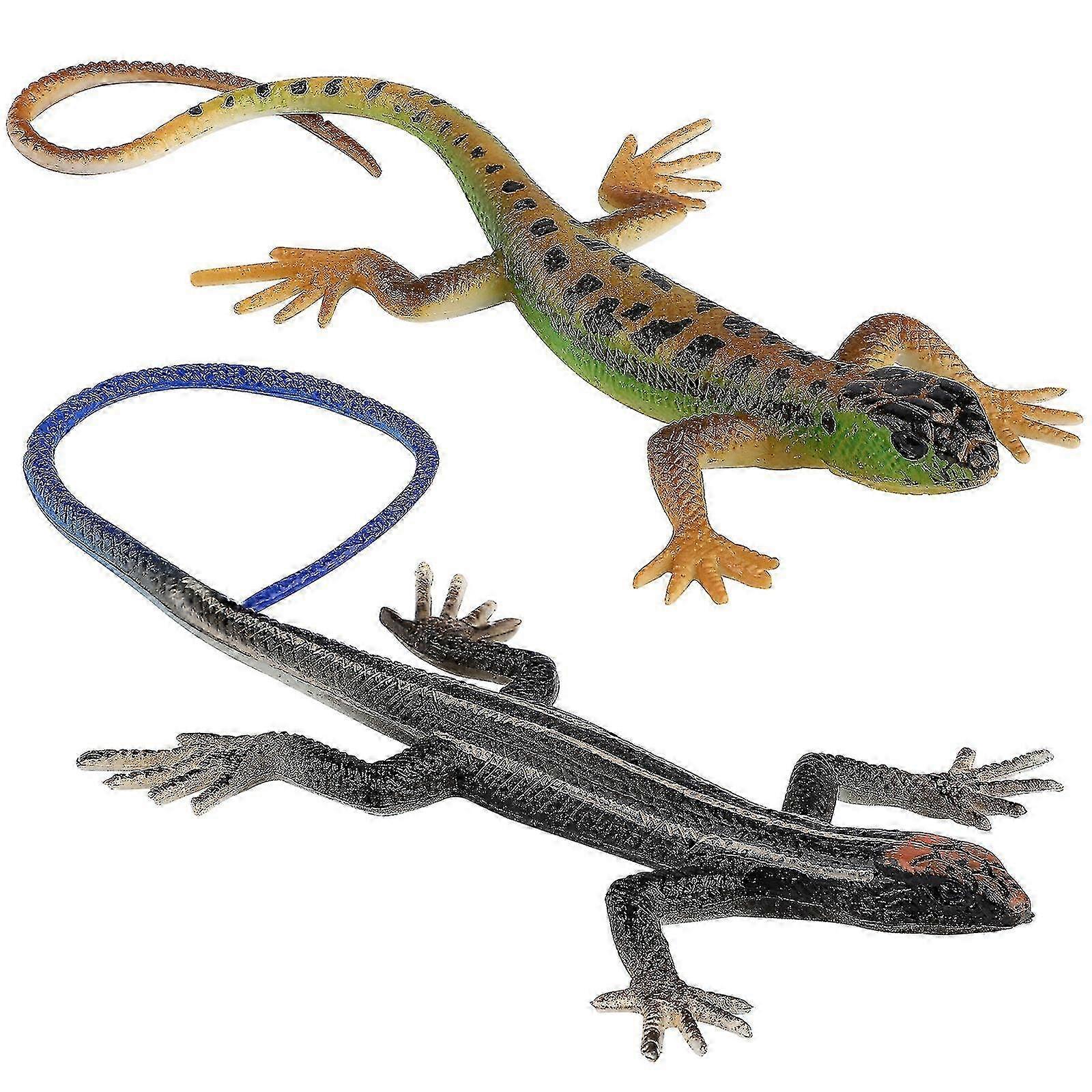 2 Pcs Toys Lizard Toy Lizard Artificial Lizard Snake