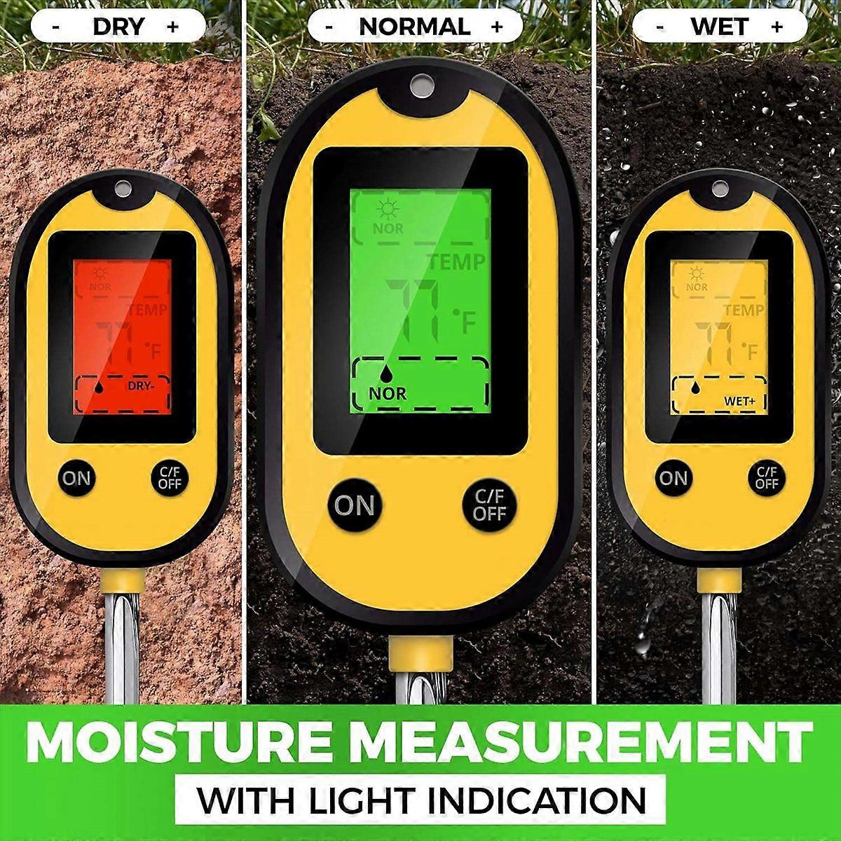 5-in-1 Soil Moisture Meter, Soil Moisture Content
