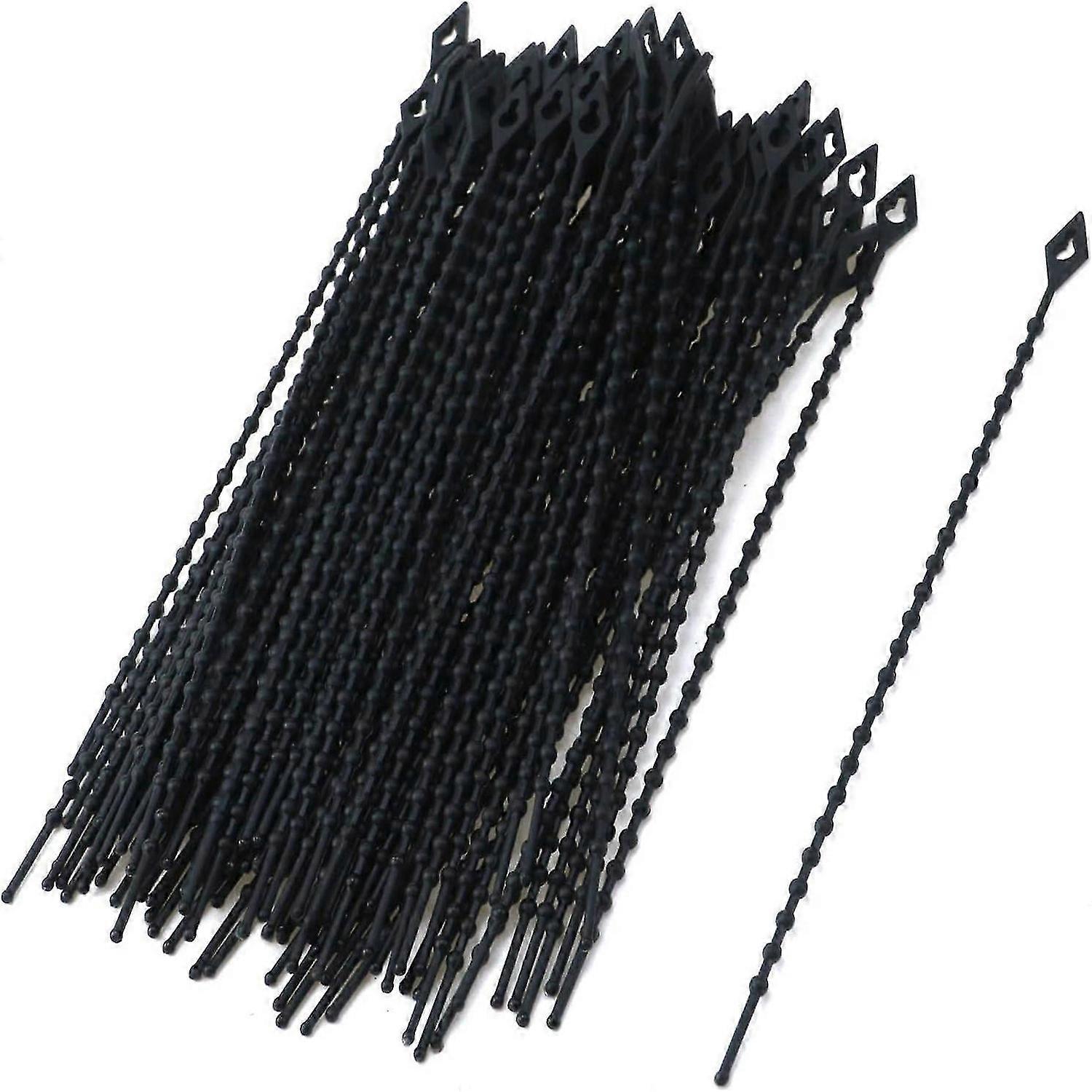 100pcs Beaded Cable Tie Wrap Cable Zip Ties Heavy Duty Durable Strong Cable Ties