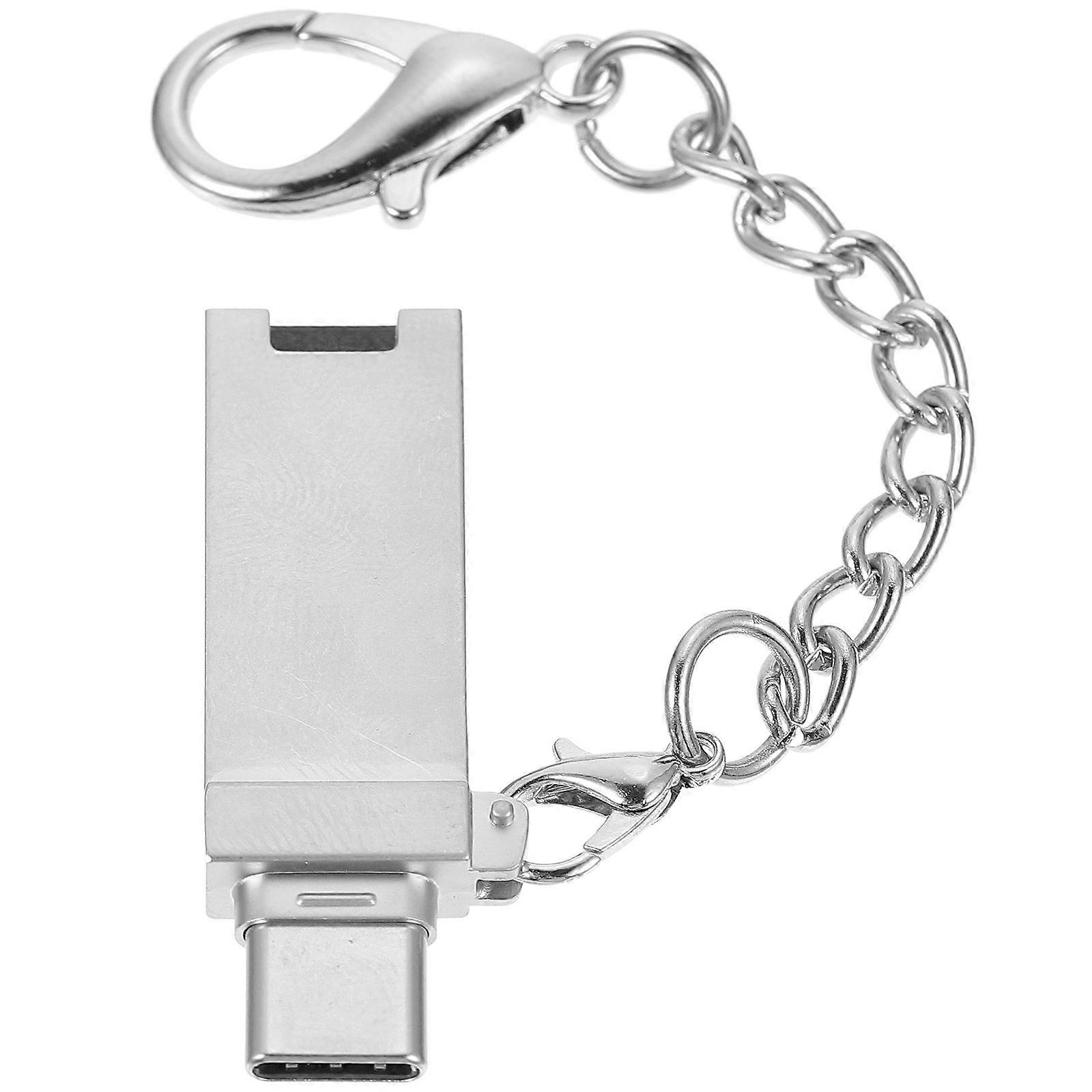 Phone Adapter Reader for Data Converting 2Pcs Silver Converter