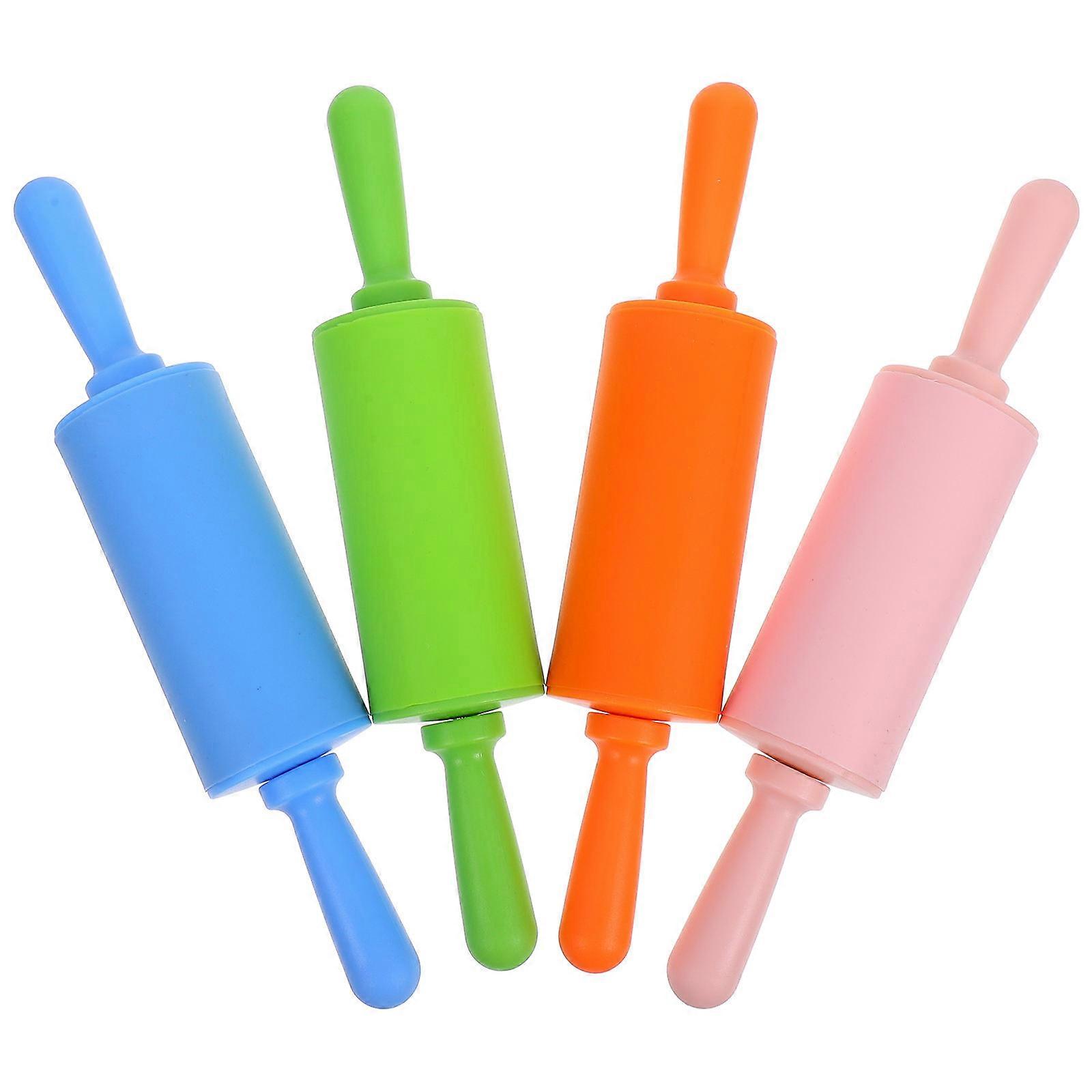 DIY Accessory Plasticine Rolling Pins for Craft 4Pcs Assorted