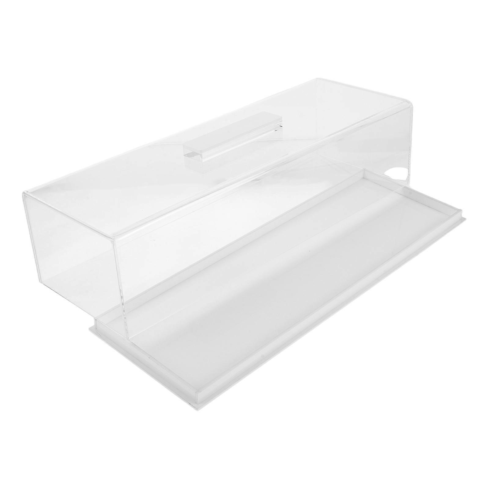 Cake Stand Rectangular Acrylic Holder with Lid for Home Use