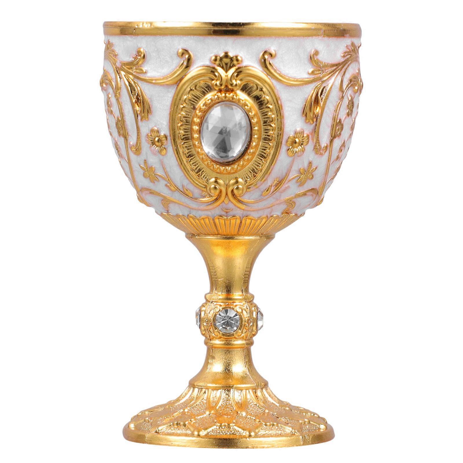 Delicate Pattern Wine Cup Mini Goblet Cup for Daily Use Multi Color