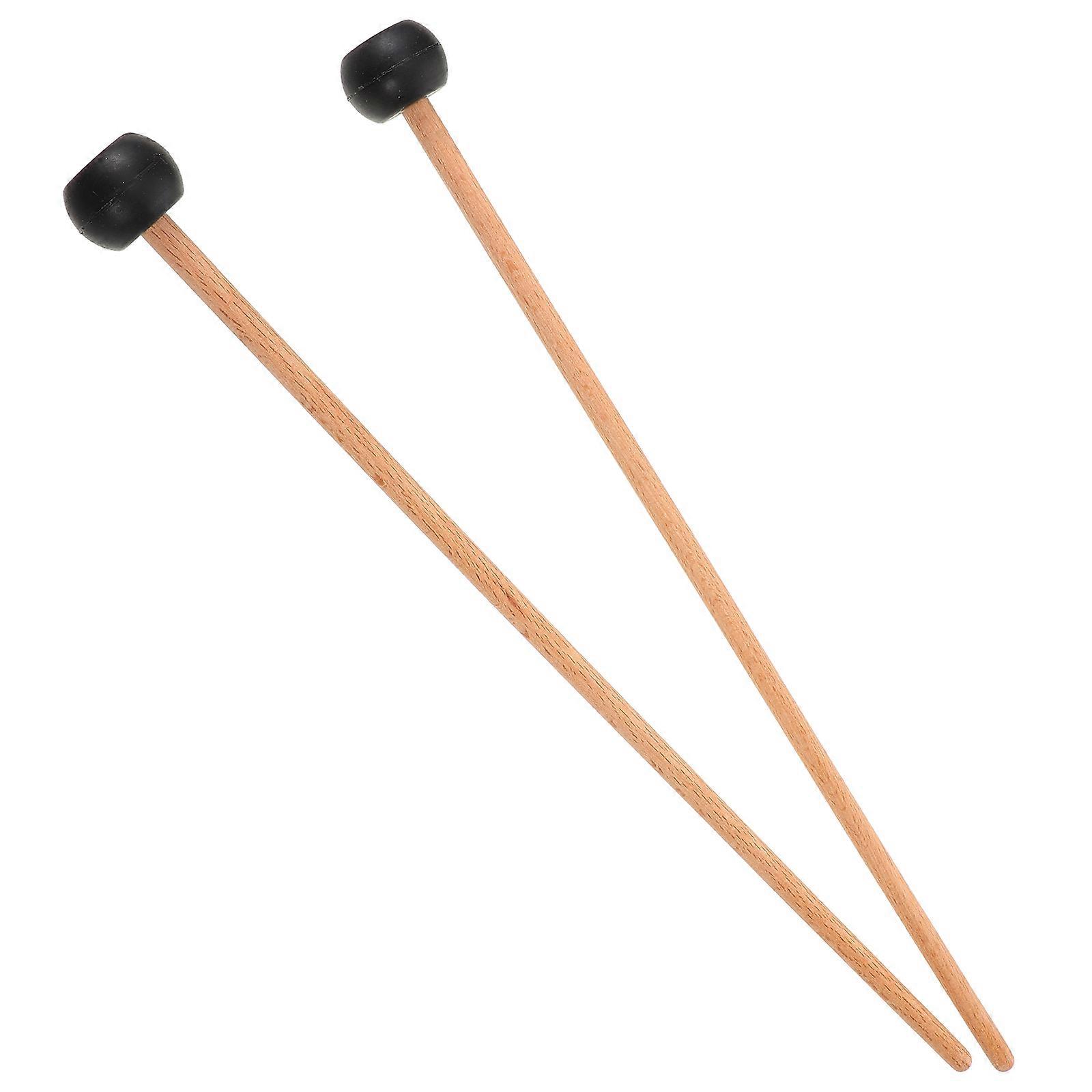 Rubber Head Drum Mallets for Musical Instruments 1Pair Assorted Color