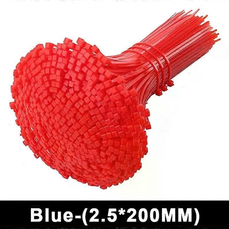 300/100Pcs Nylon Cable Ties Multicolor Self-locking Cord Ties Straps Fastening Loop Detachable Wire Wrap Ties For Home Office