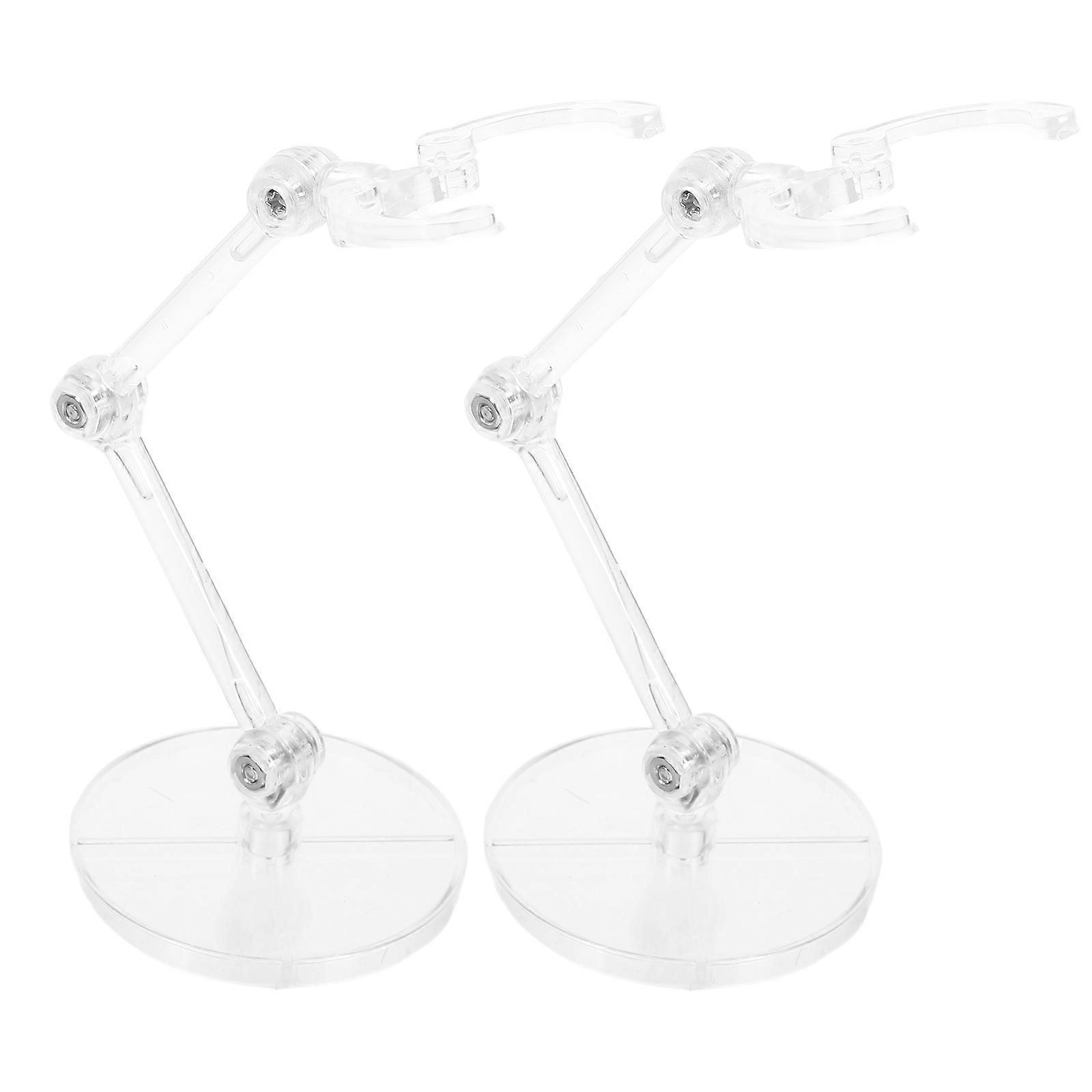 Clear Model Stand for Action Figures Providing Stable Support 2Pcs Pack
