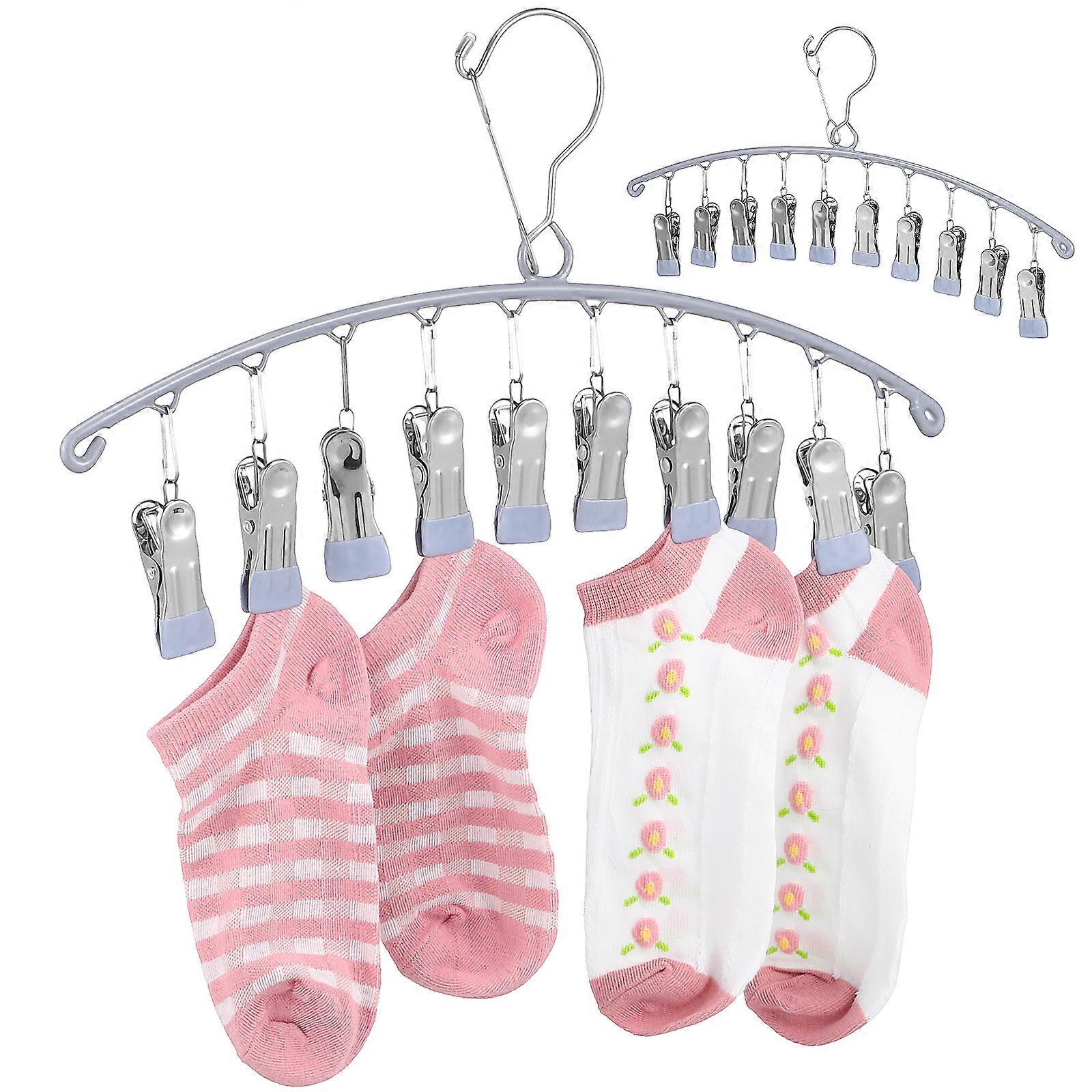 Clothes Hangers 6 Pcs for Household Indoor Use Rectangular Sock Drying Rust-resistant Storage