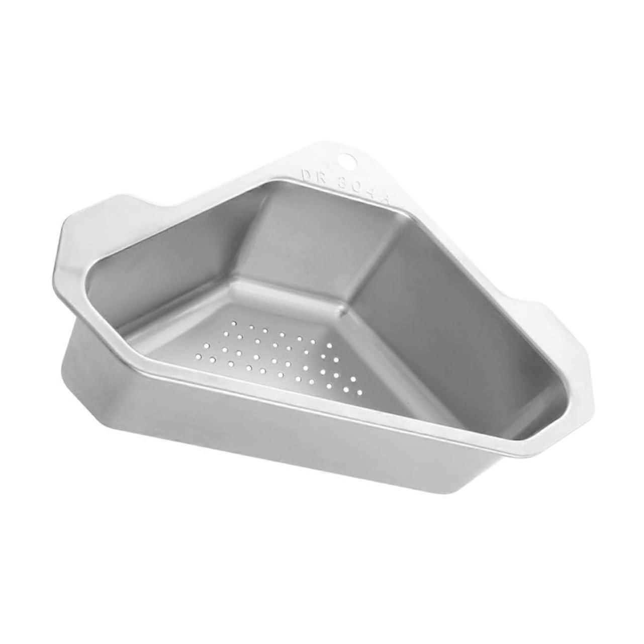 Kitchen Sink Strainer 304 Stainless Steel Triangular Corner Basket RustResistant Food Catcher
