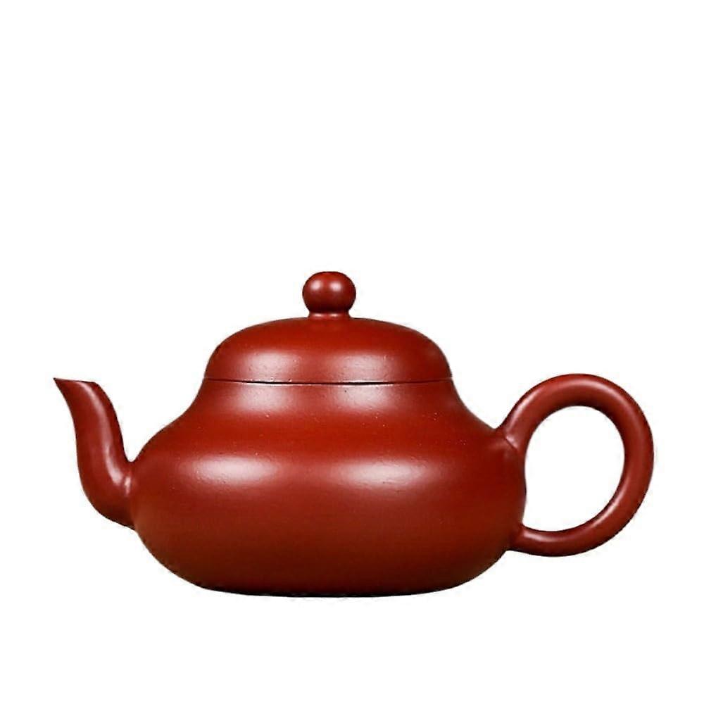 120ml Handmade Chinese Purple Clay Teapot with AntiDrip Spout and Ergonomic Handle for Loose Leaf Tea