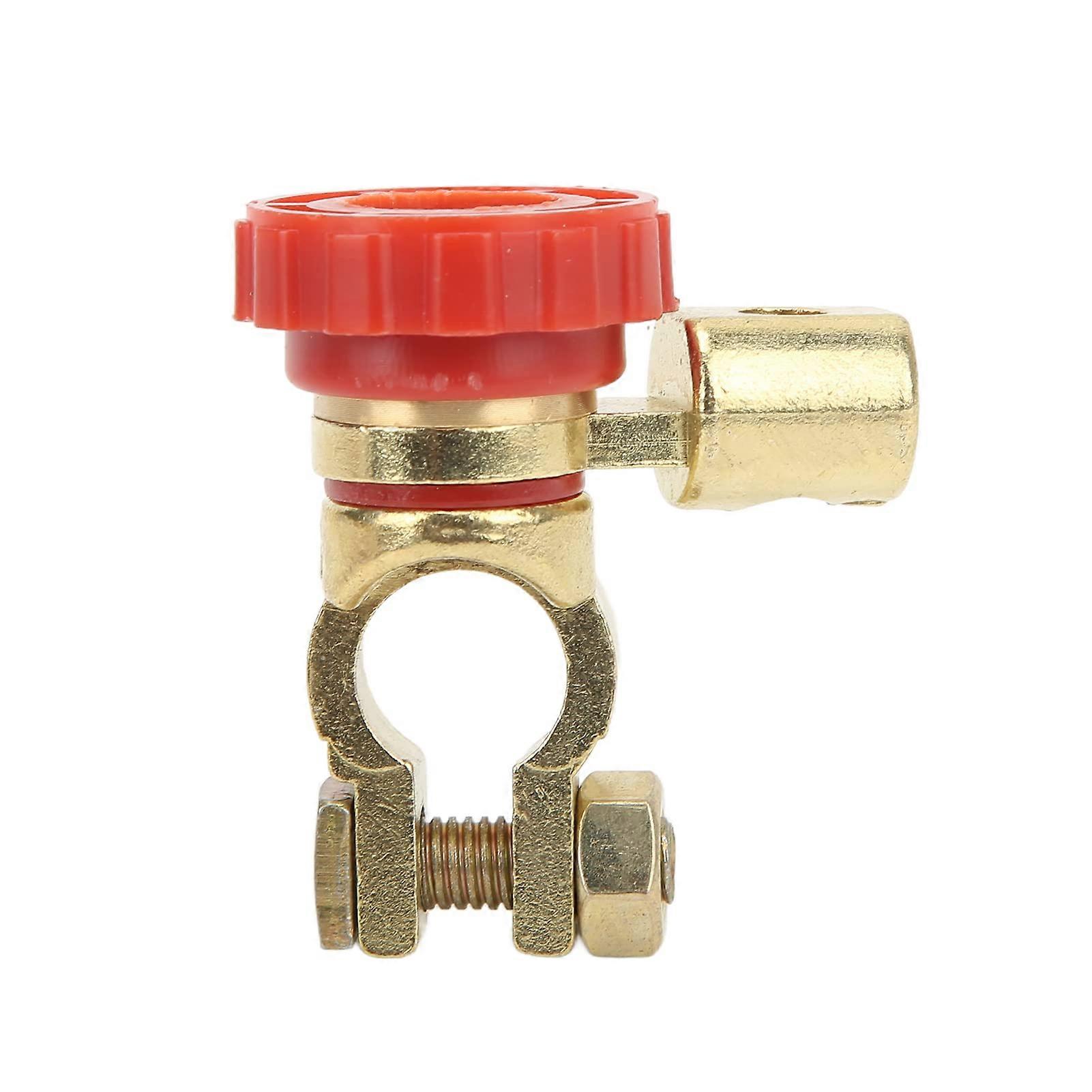 Battery Disconnect Switch 100A Brass  Post, Rustproof Quick Isolation for RV Boat Car