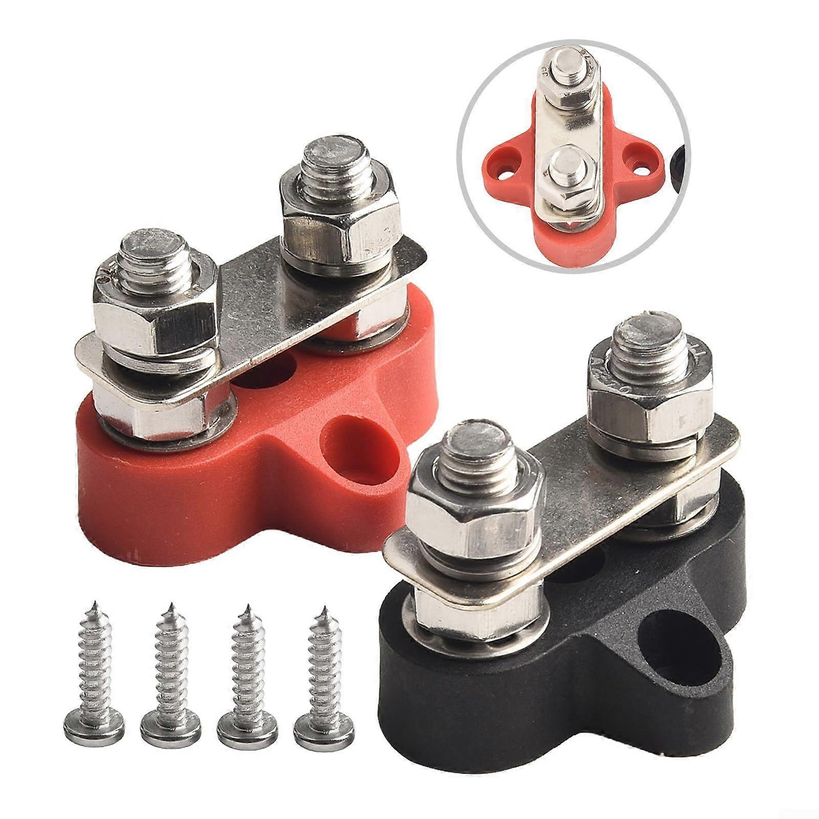 Power Distribution Post Set 2PCS M8 Terminal Studs for Durable Battery Connections and Enhanced Performance