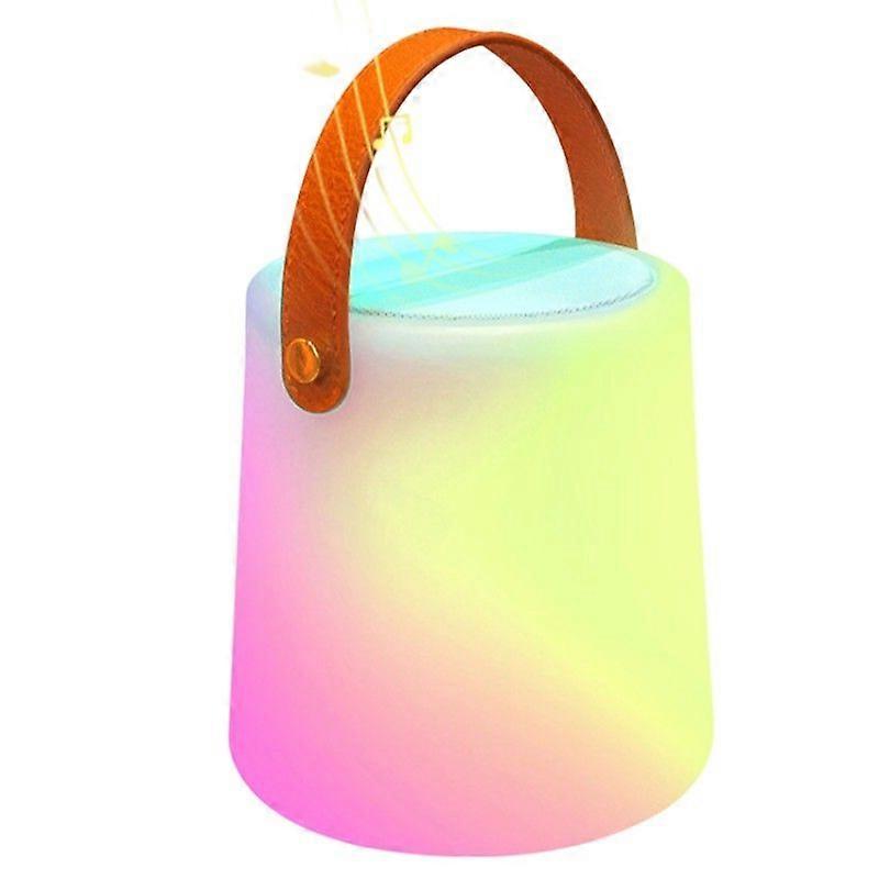 Portable for Bluetooth Speaker with LED Light - Waterproof, Voice Control, Multi-Scene Use