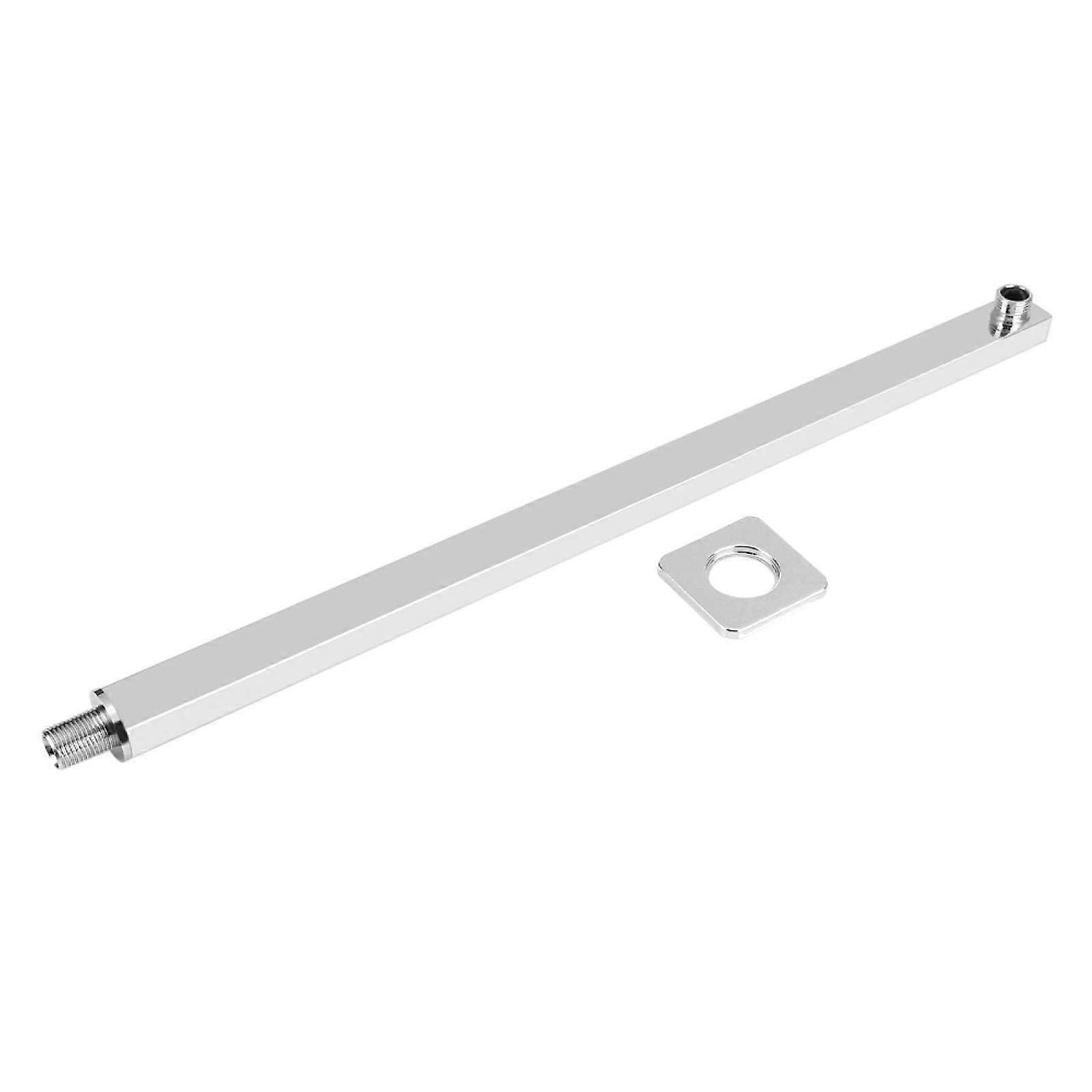 Shower Extension Arm 60cm Stainless Steel Chrome Wall Mounted Adjustable Angle for Rainfall Head