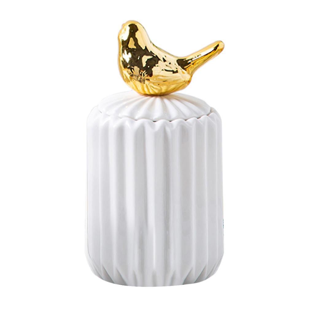 Creative Ceramic Toothpick Holder Dispenser with Lid