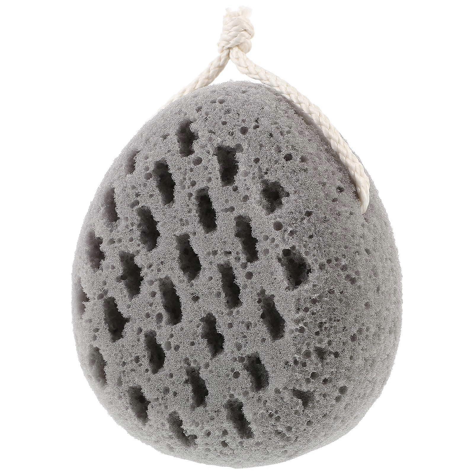 Bath Sponge and Shower Scrubber for Effective Skin Exfoliation and Gentle Daily Use, Grey