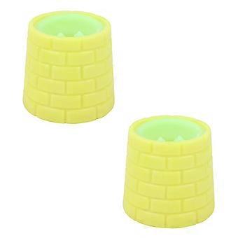 2Pcs Stress Toy Wear-resistant Relax Pressure Adorable Squeezing Squirrel Cup Toys for Children