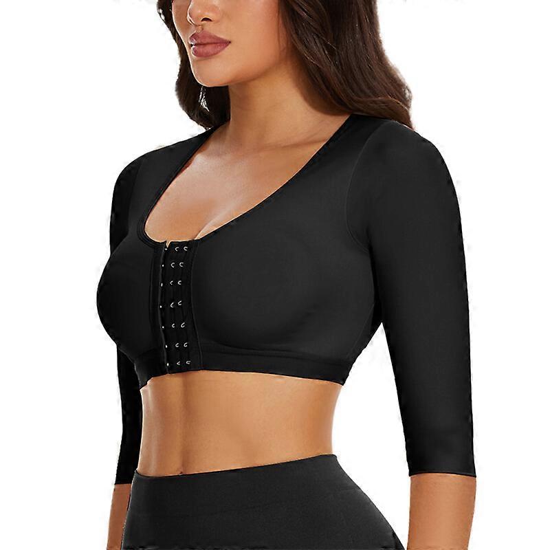 Women Upper Arm Compression Shaper Post Surgery Front Closure Bra Tops Shapewear
