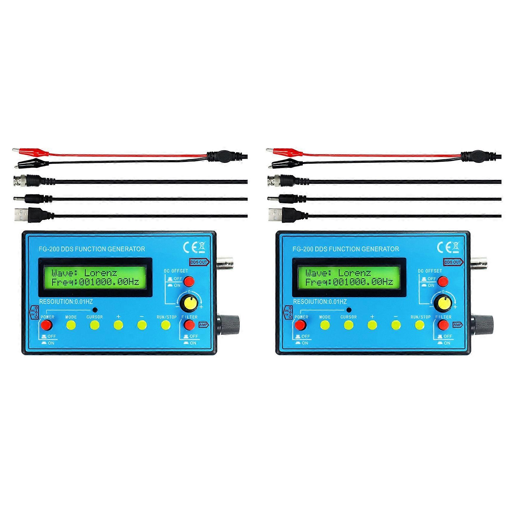 2X FG-200 DDS Function Signal Generator Frequency Counter 0.01Hz -500KHz Signal Source Module