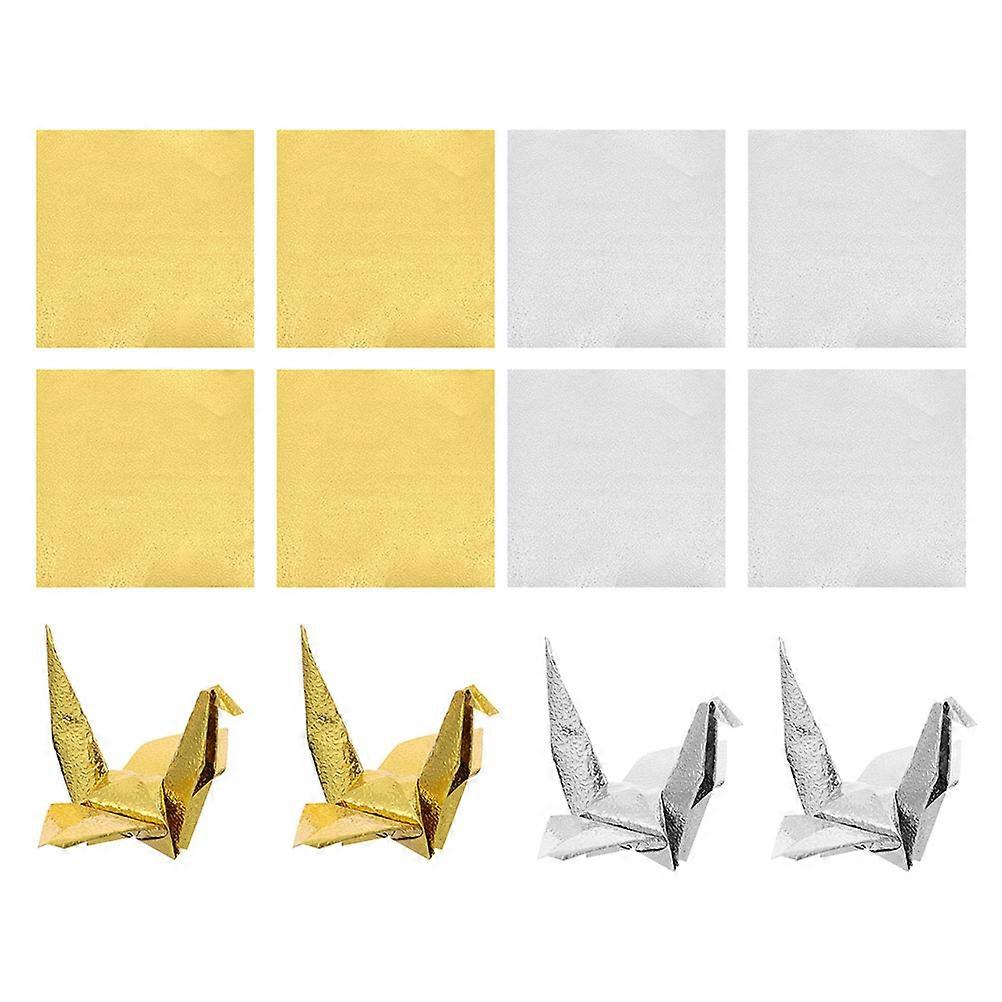 200 Sheets Shiny Origami Paper Square Craft Sheets for Handmade Projects