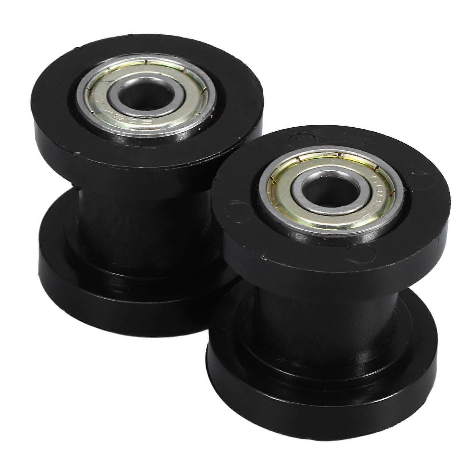 2pcs Motorcycle Chain Roller with Bearing for Chain Guide AntiSlip Control and Riding Stability