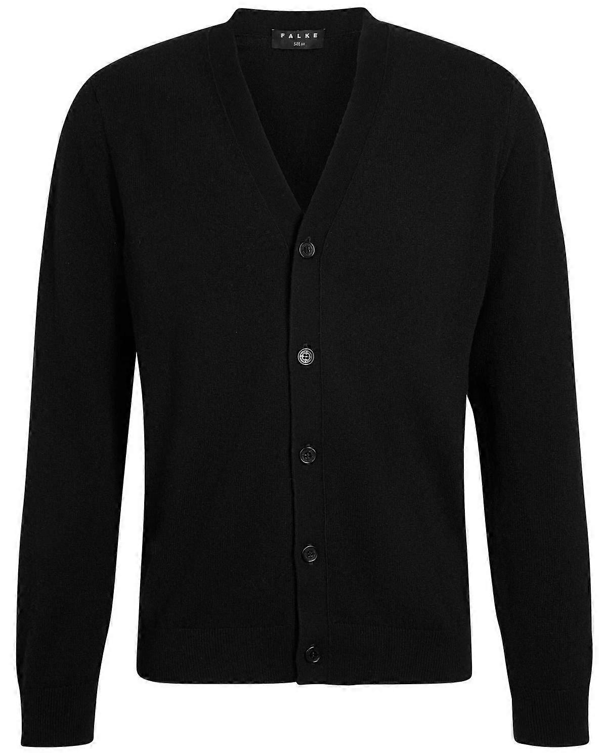 Falke Pure Cashmere Cardigan - Black