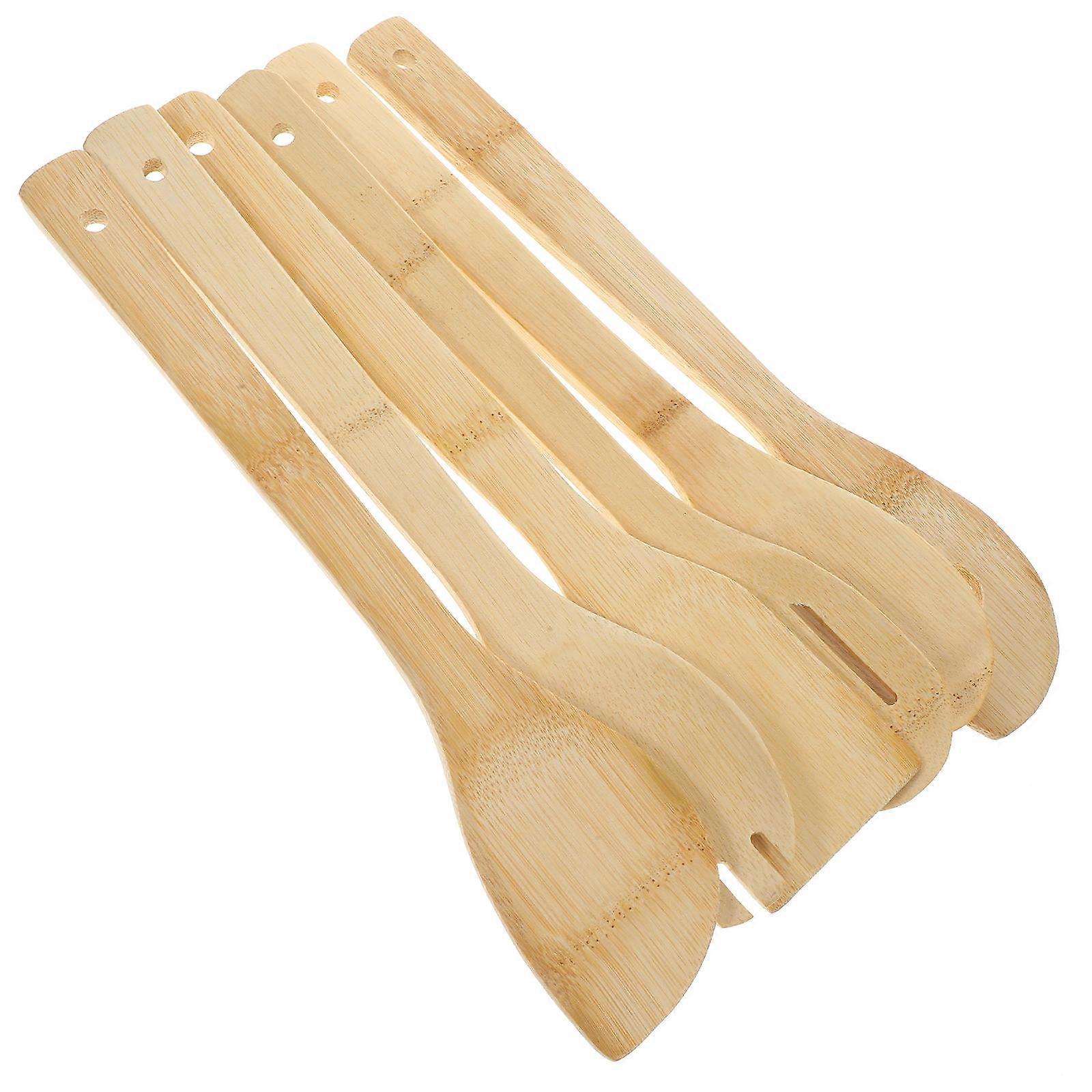 Wooden Kitchen Utensils for Cooking with Halloween Pattern 6Pcs Set