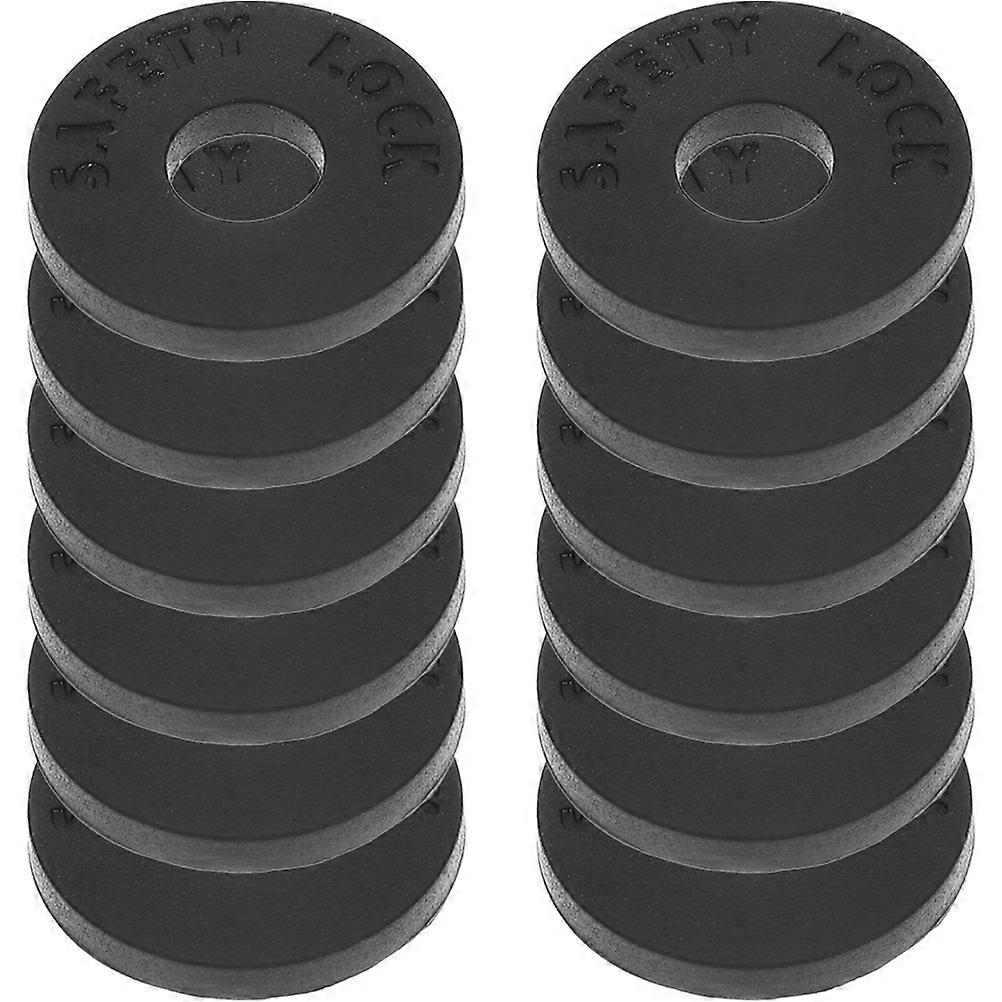 Guitar Strap Silicone Guitar Strap Gasket for Secure Fixing 12Pcs