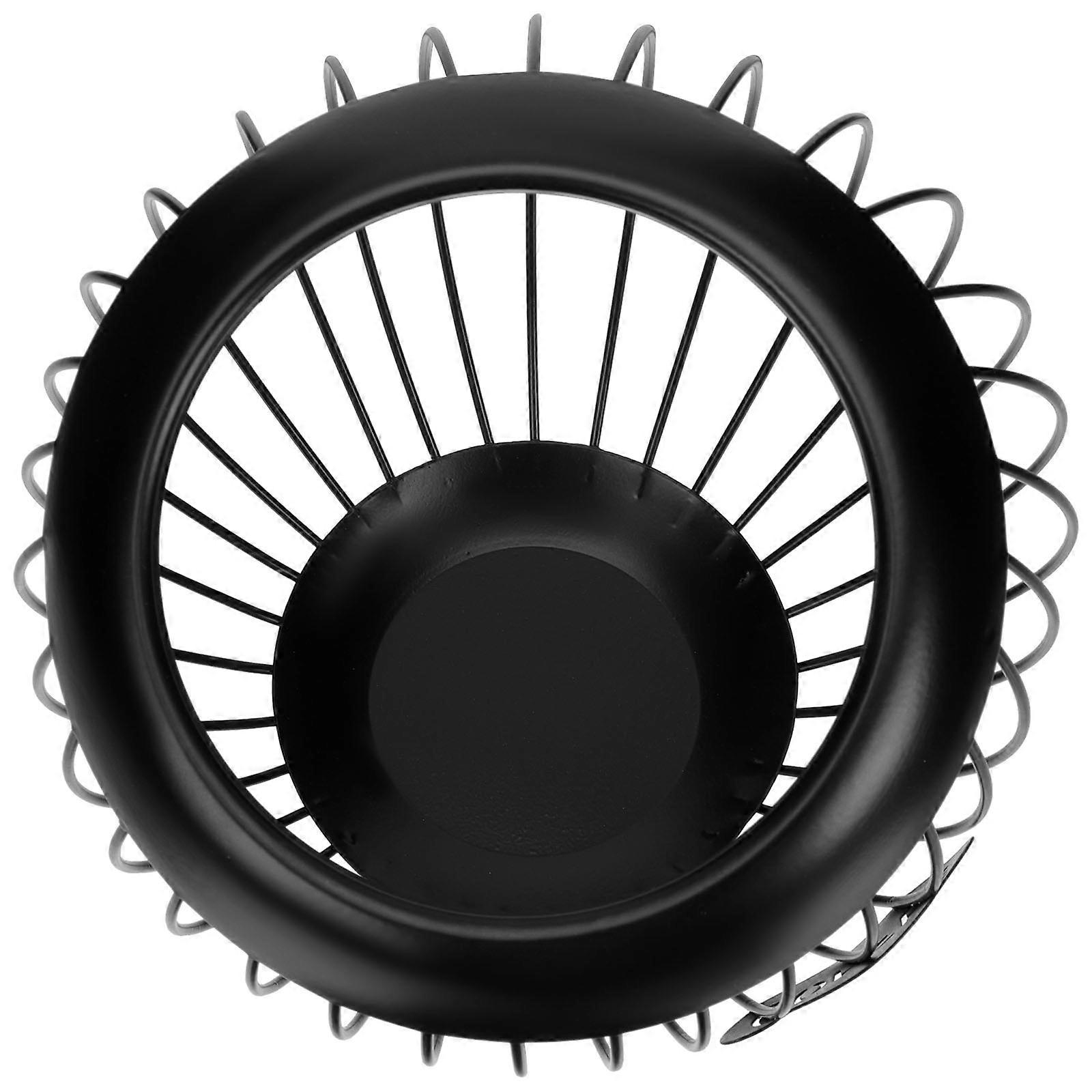 Black Iron Snacks Storage Basket for Convenient Capsule Storage 1Pcs