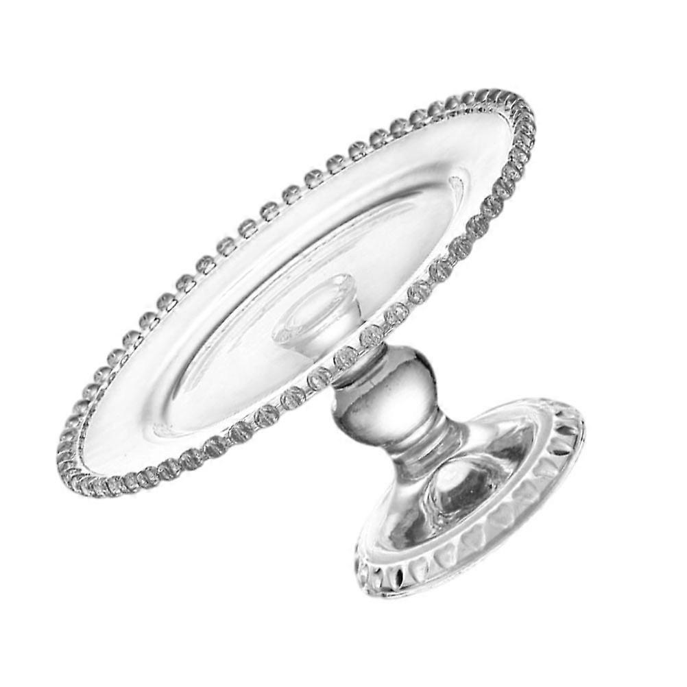 Fruit Plate Glass Plate for Serving 1Pcs Creative Transparent Snack Tray