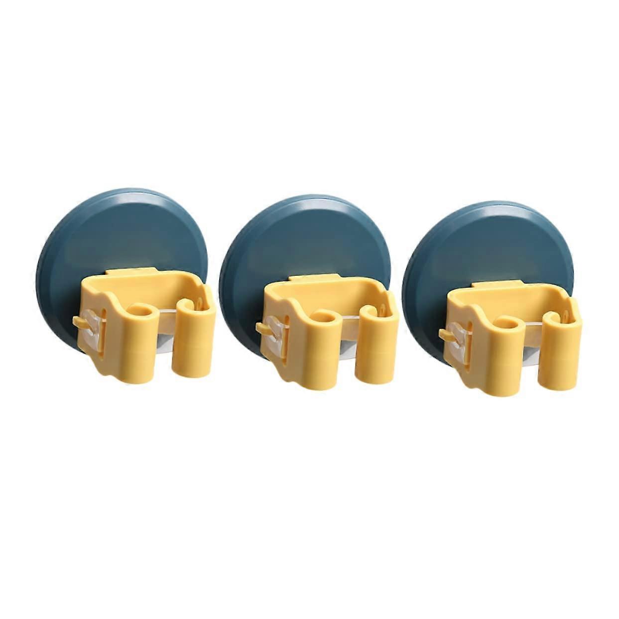 3pcs Wall Mounted Broom Mop Holder Organizer Rack for Kitchen Bathroom Efficient Space Saving