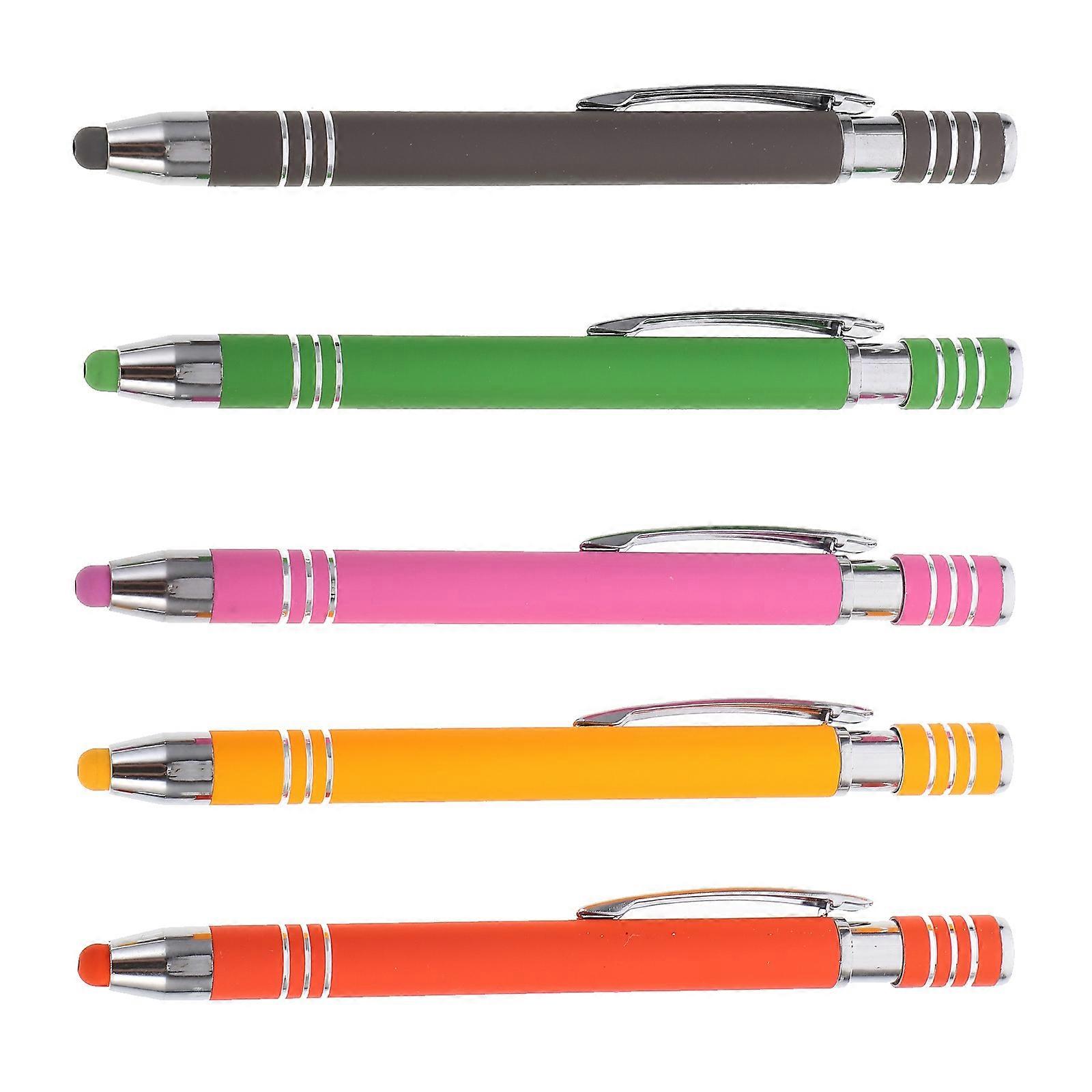 Stylus Pen Metal Ball Point Pen for Touch Screen Use 5Pcs Set