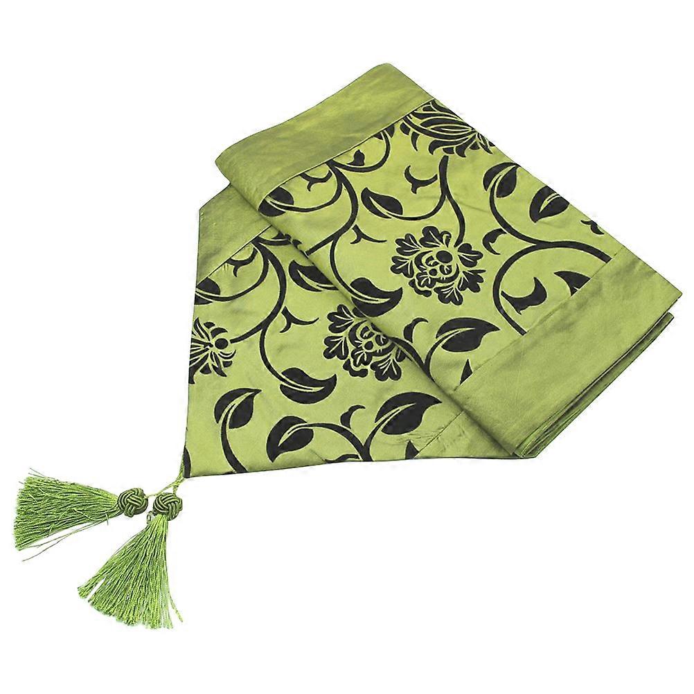 European-Style Tablecloth Table Flag for Table Use Green Cloth